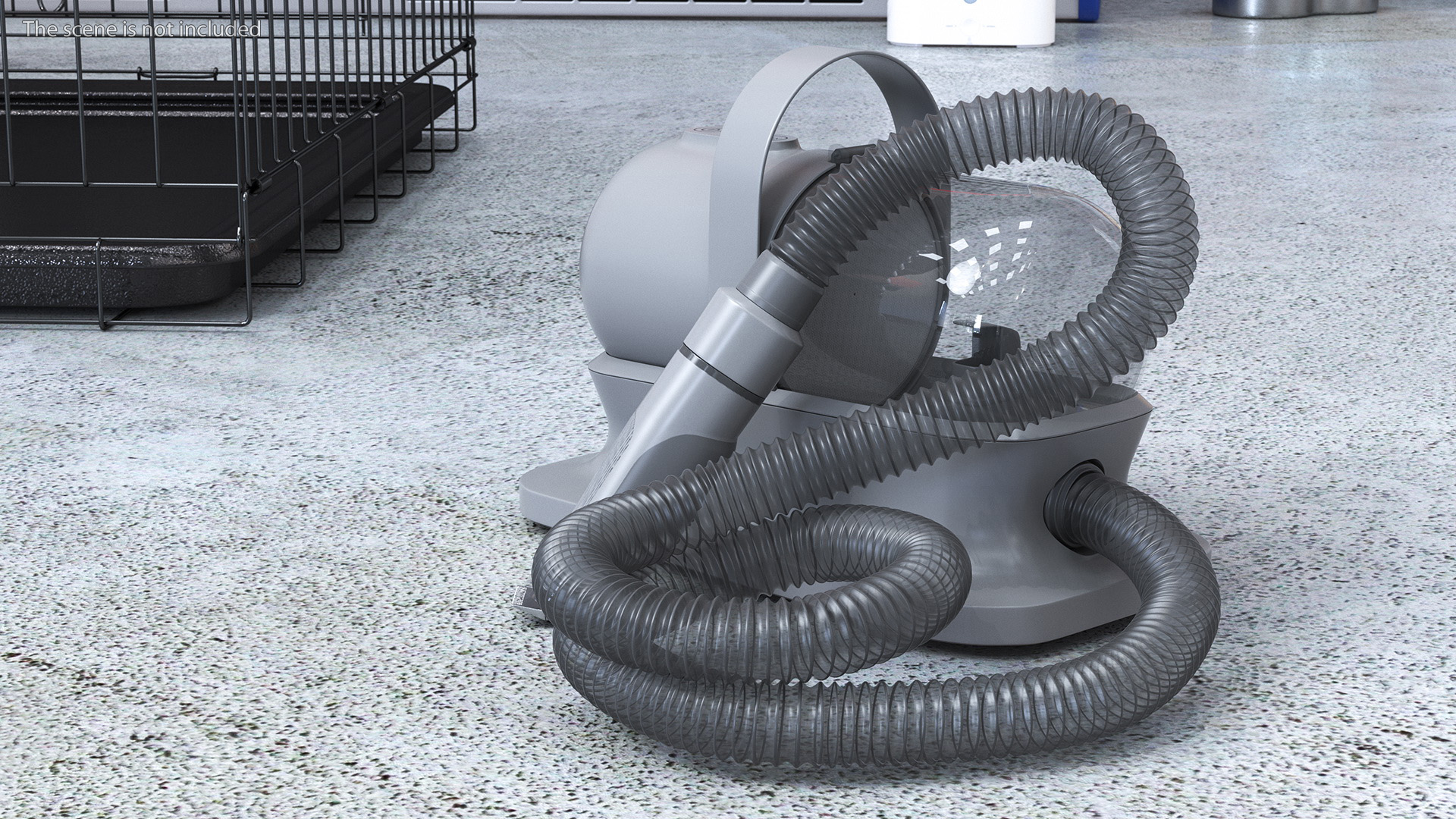 Professional Pet Grooming Vacuum Grey 3D