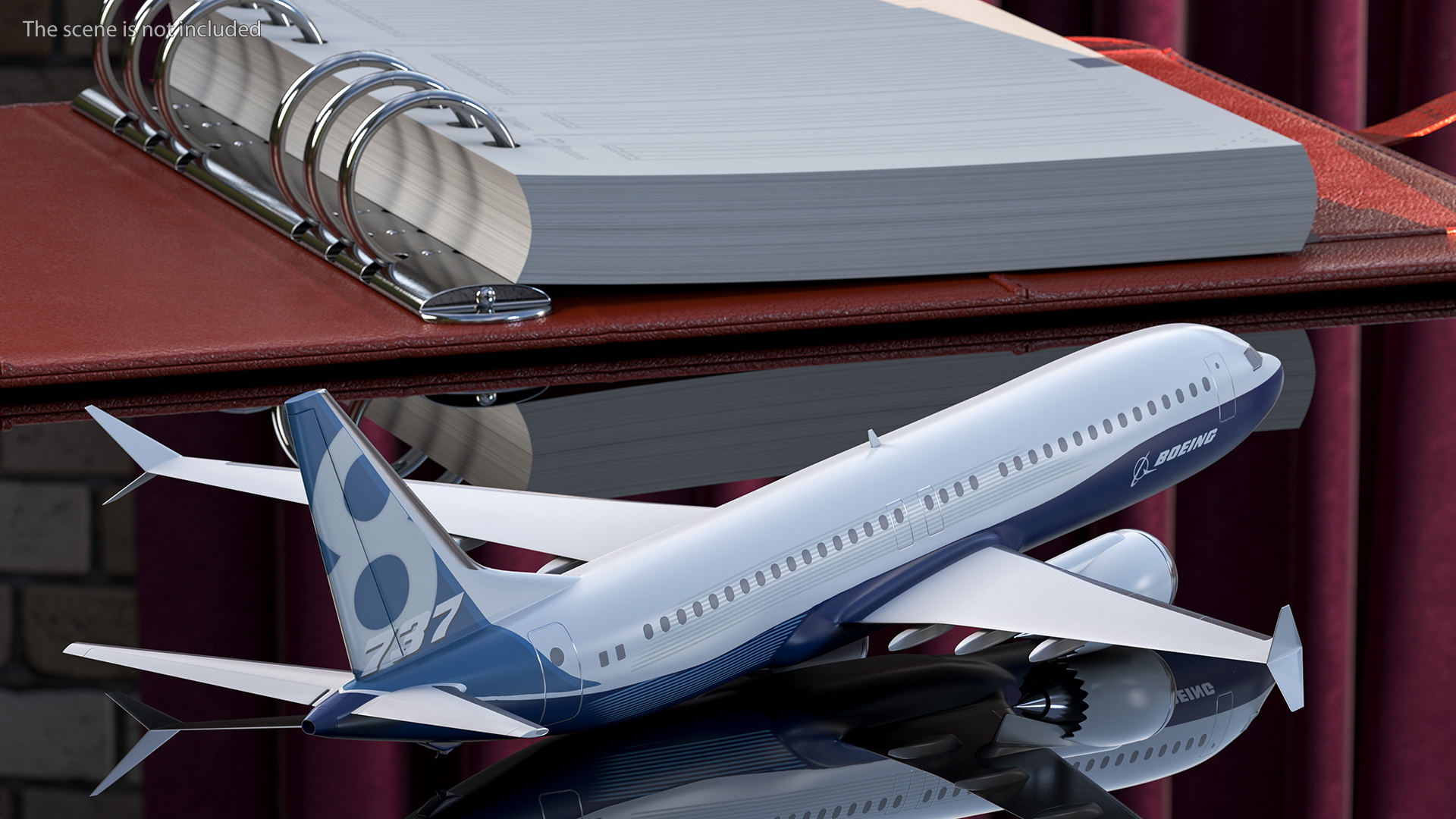 3D Boeing 737 Max 8 Scale Model model
