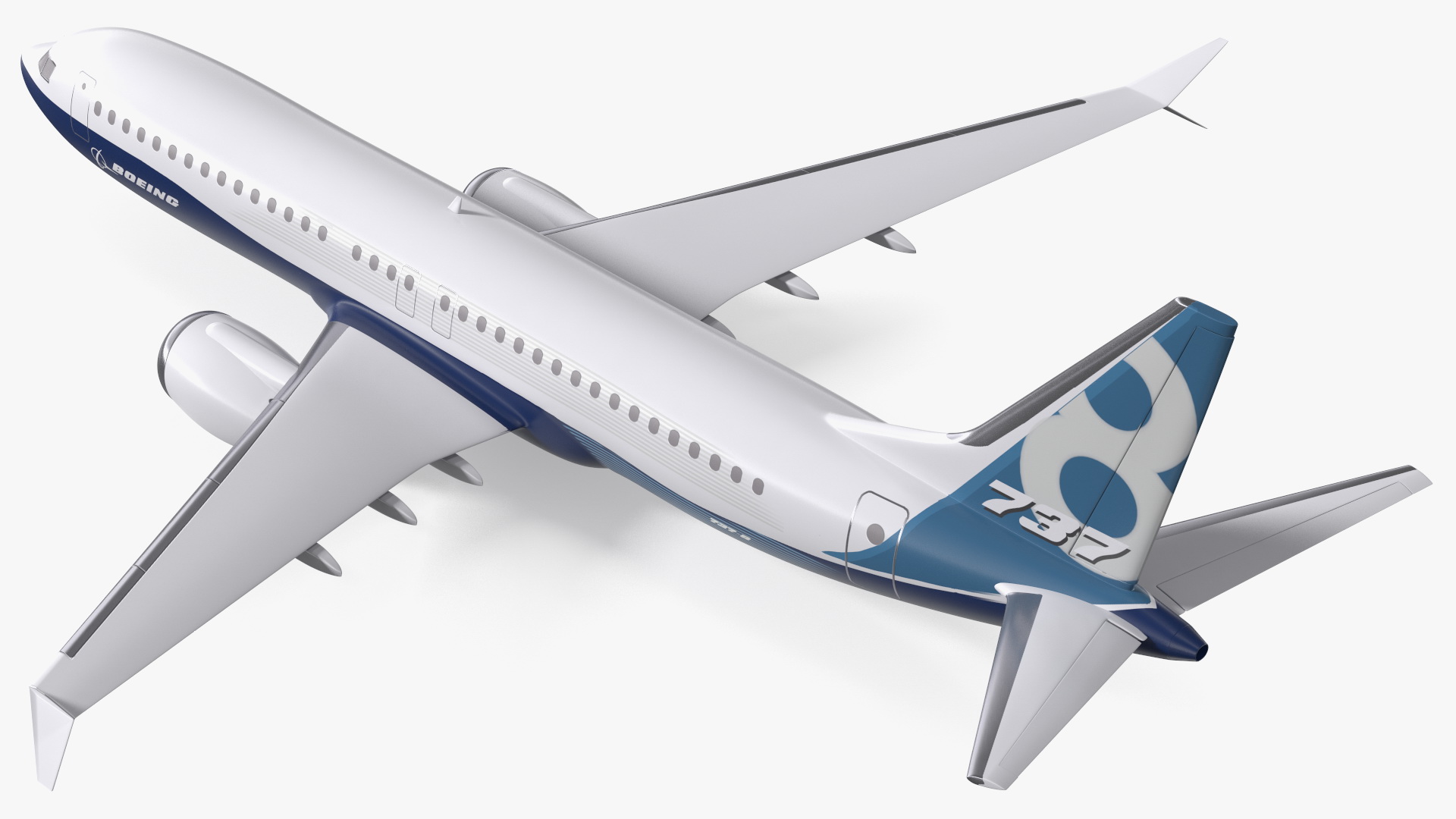 3D Boeing 737 Max 8 Scale Model model
