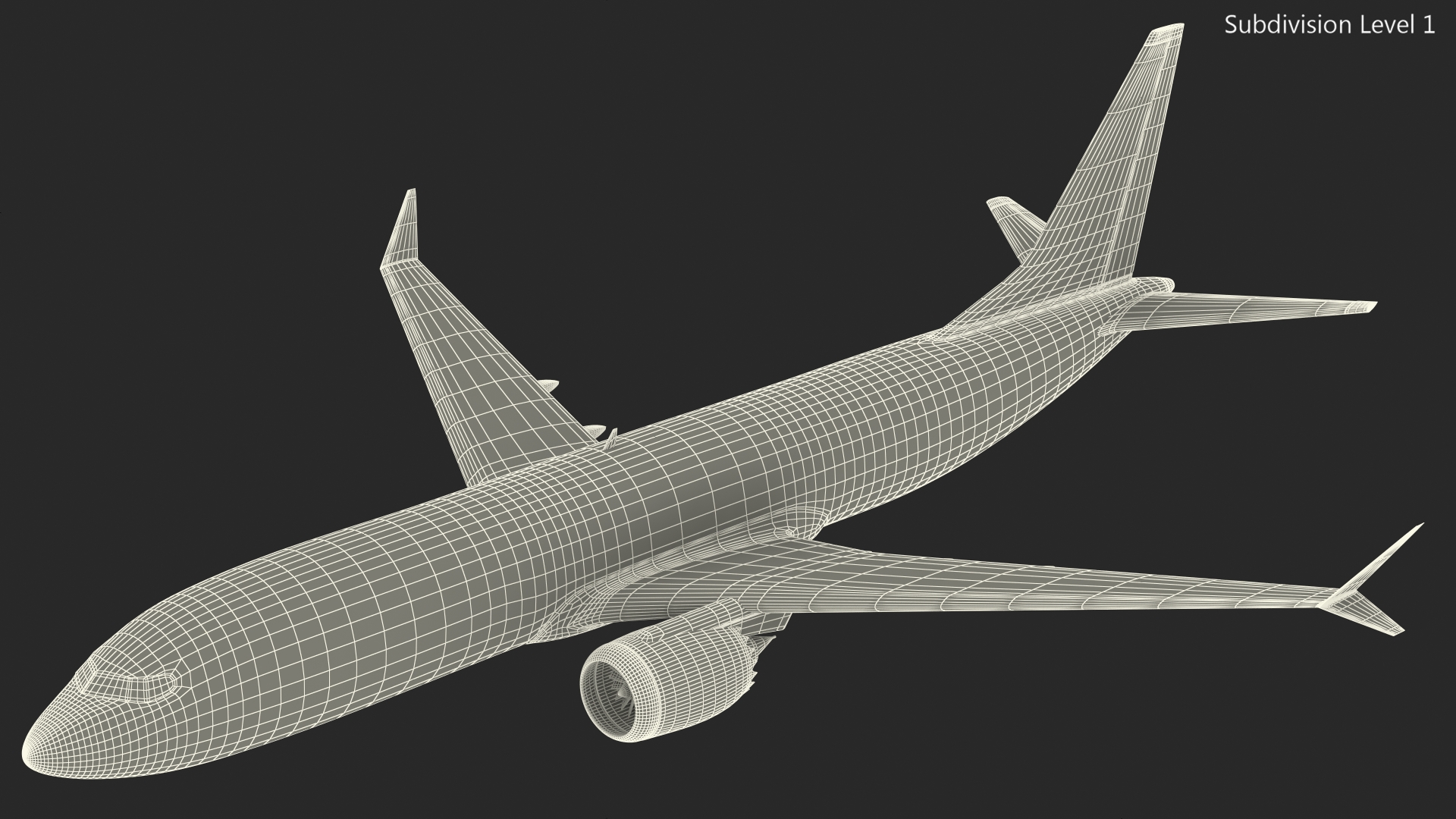 3D Boeing 737 Max 8 Scale Model model