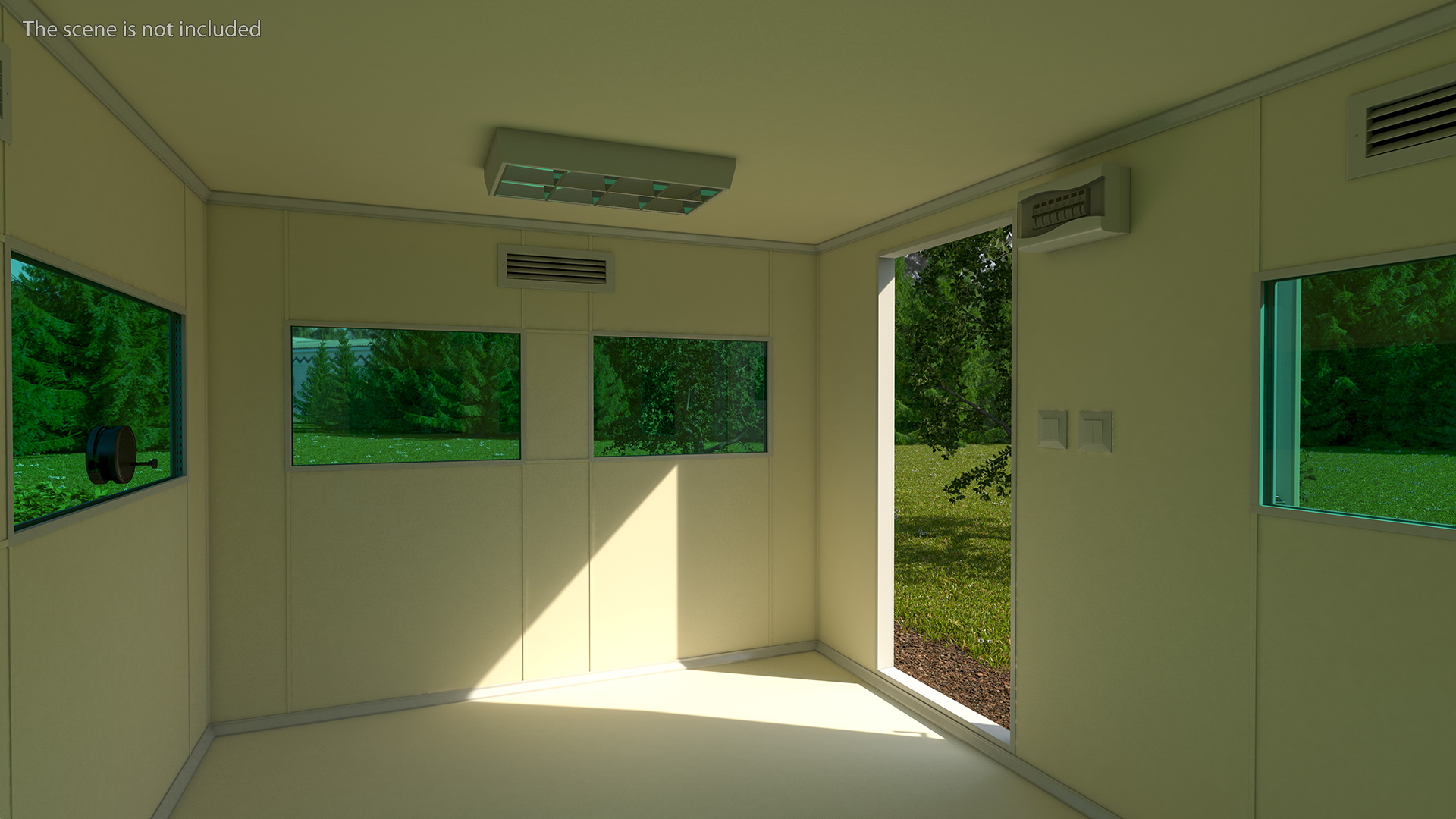 3D Outdoor Bullet Resistant Guard House
