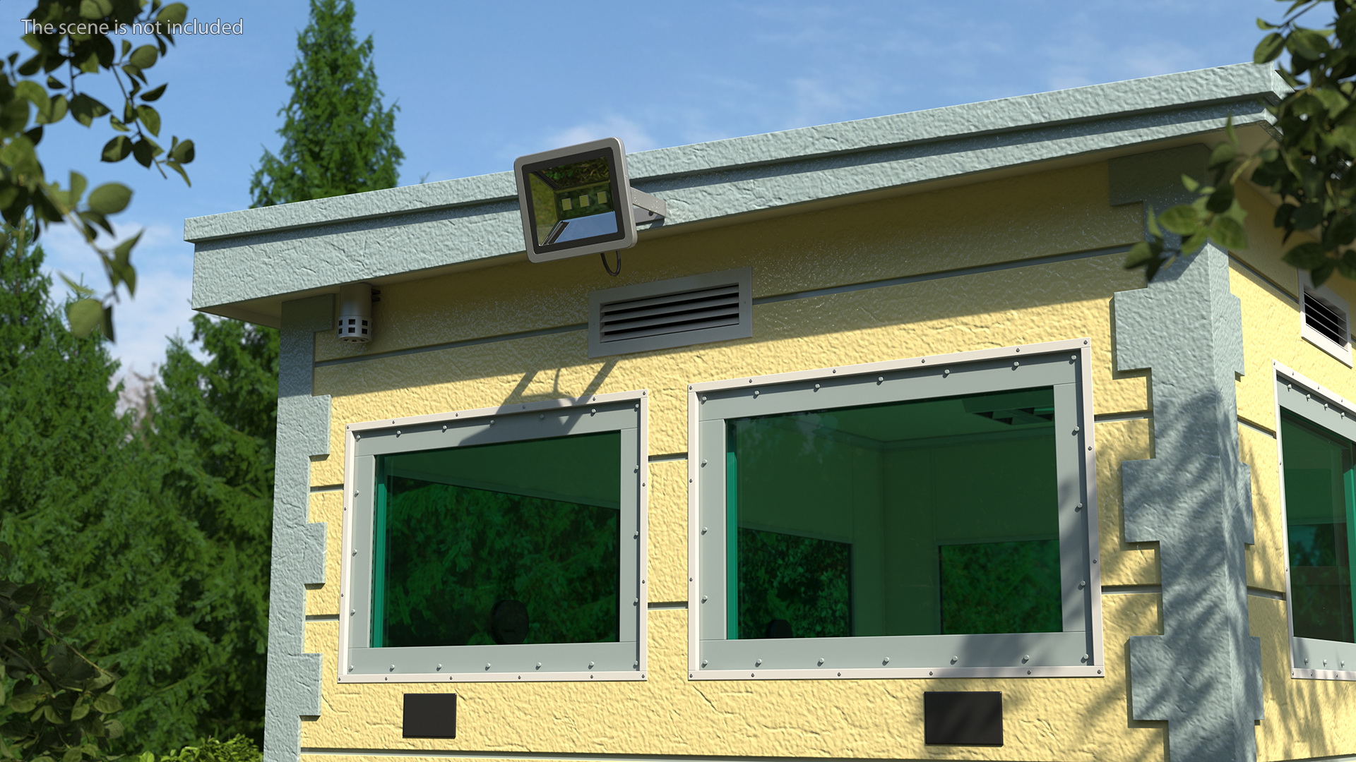 3D Outdoor Bullet Resistant Guard House