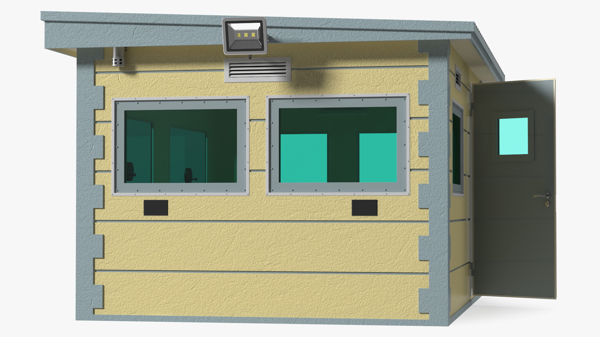 3D Outdoor Bullet Resistant Guard House