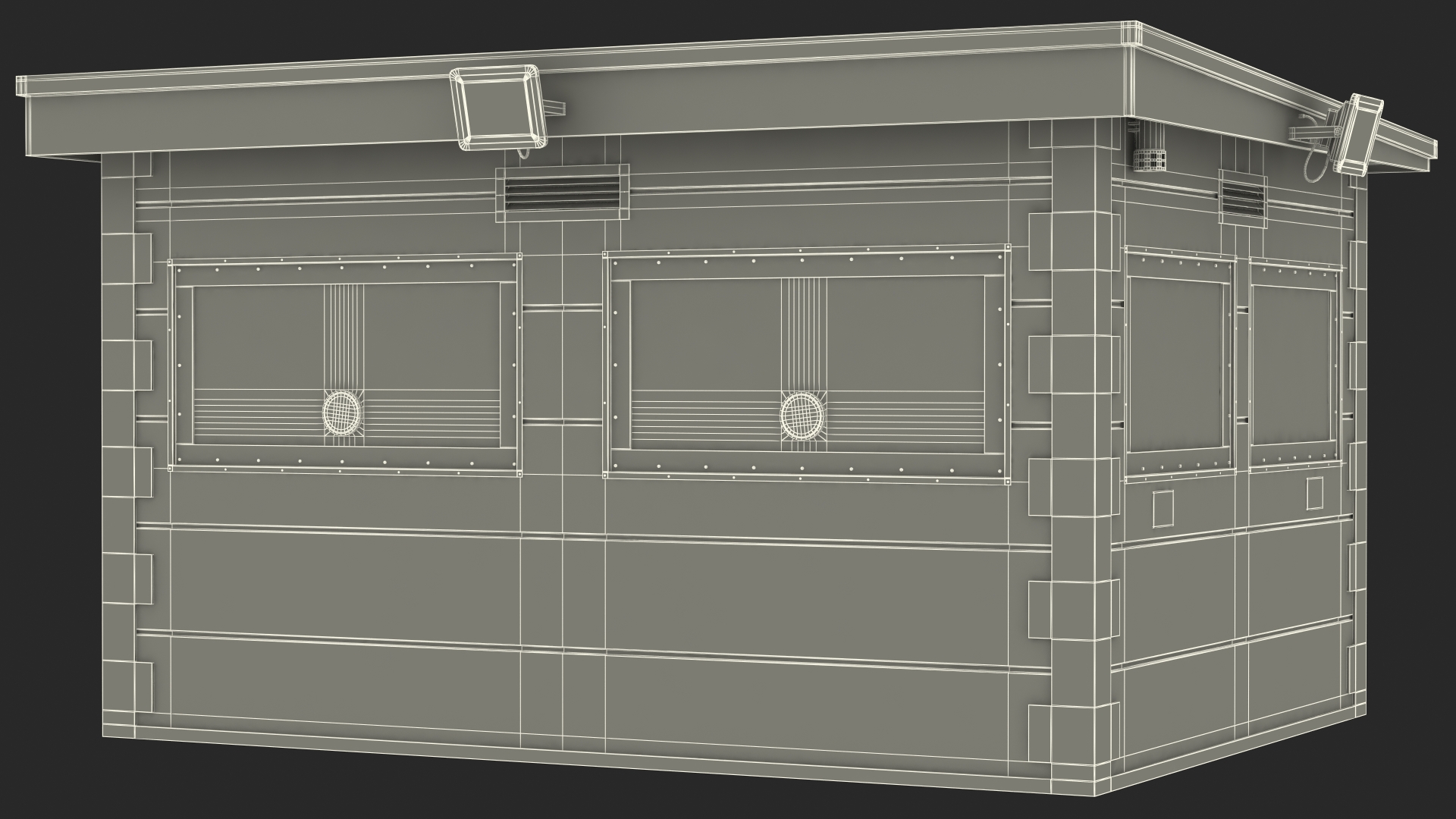 3D Outdoor Bullet Resistant Guard House