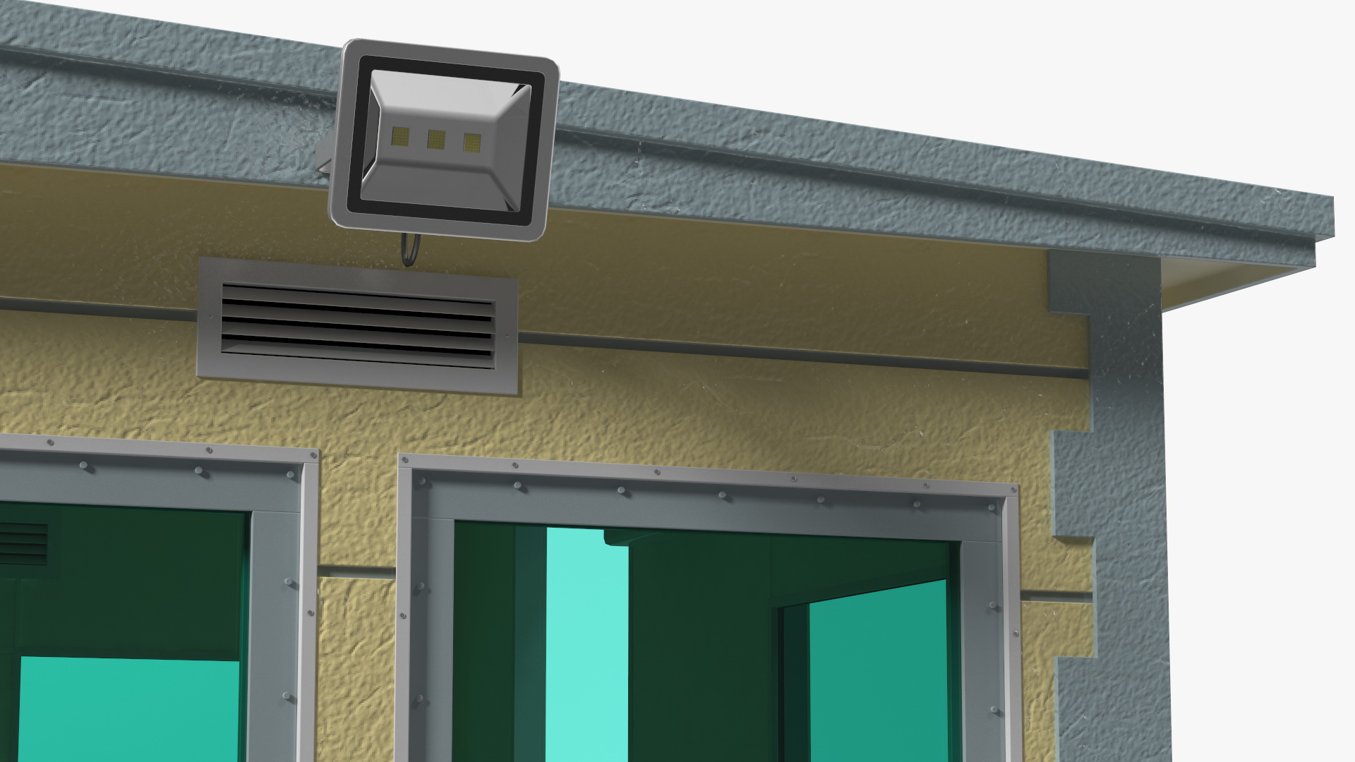 3D Outdoor Bullet Resistant Guard House