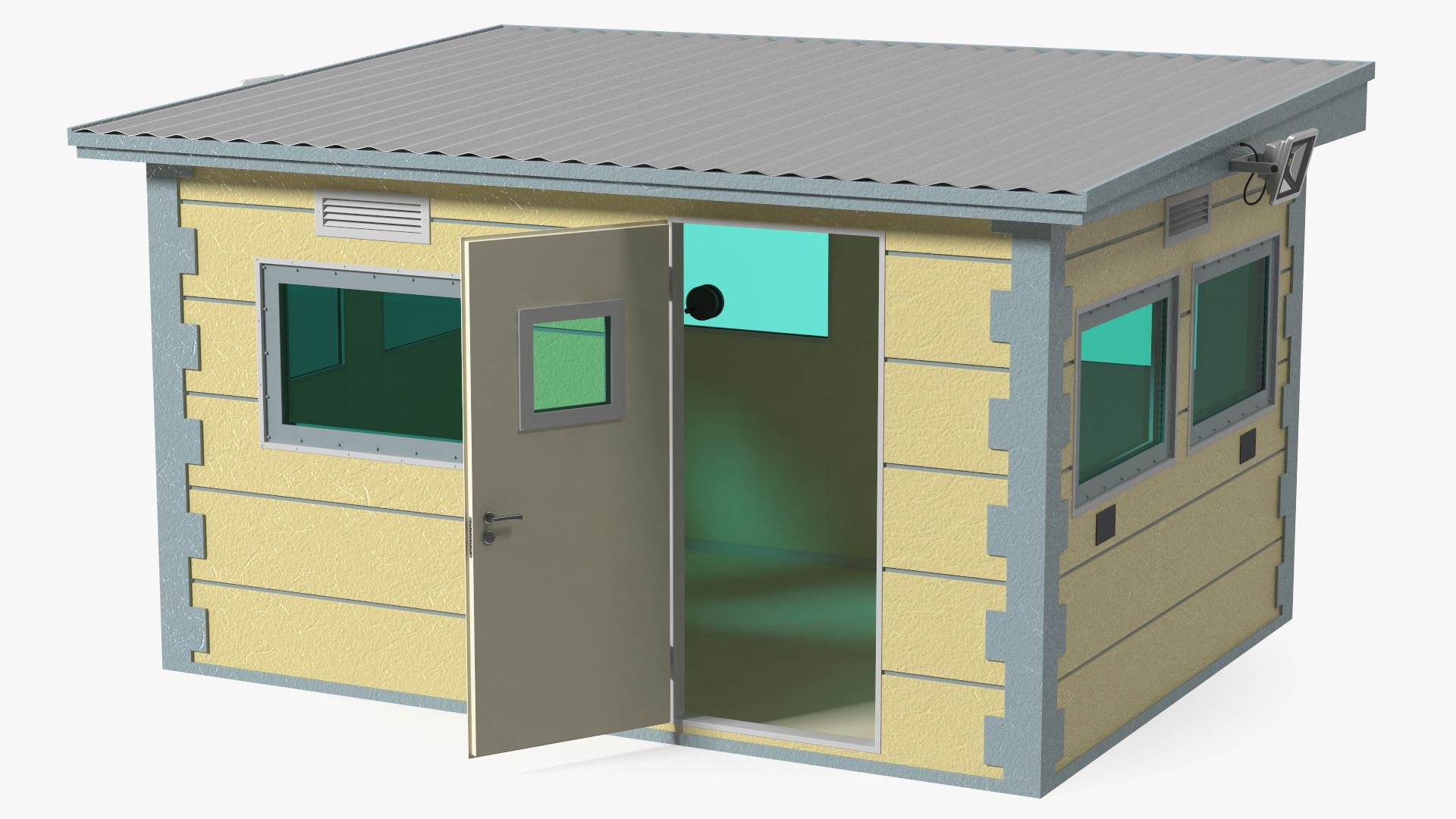 3D Outdoor Bullet Resistant Guard House