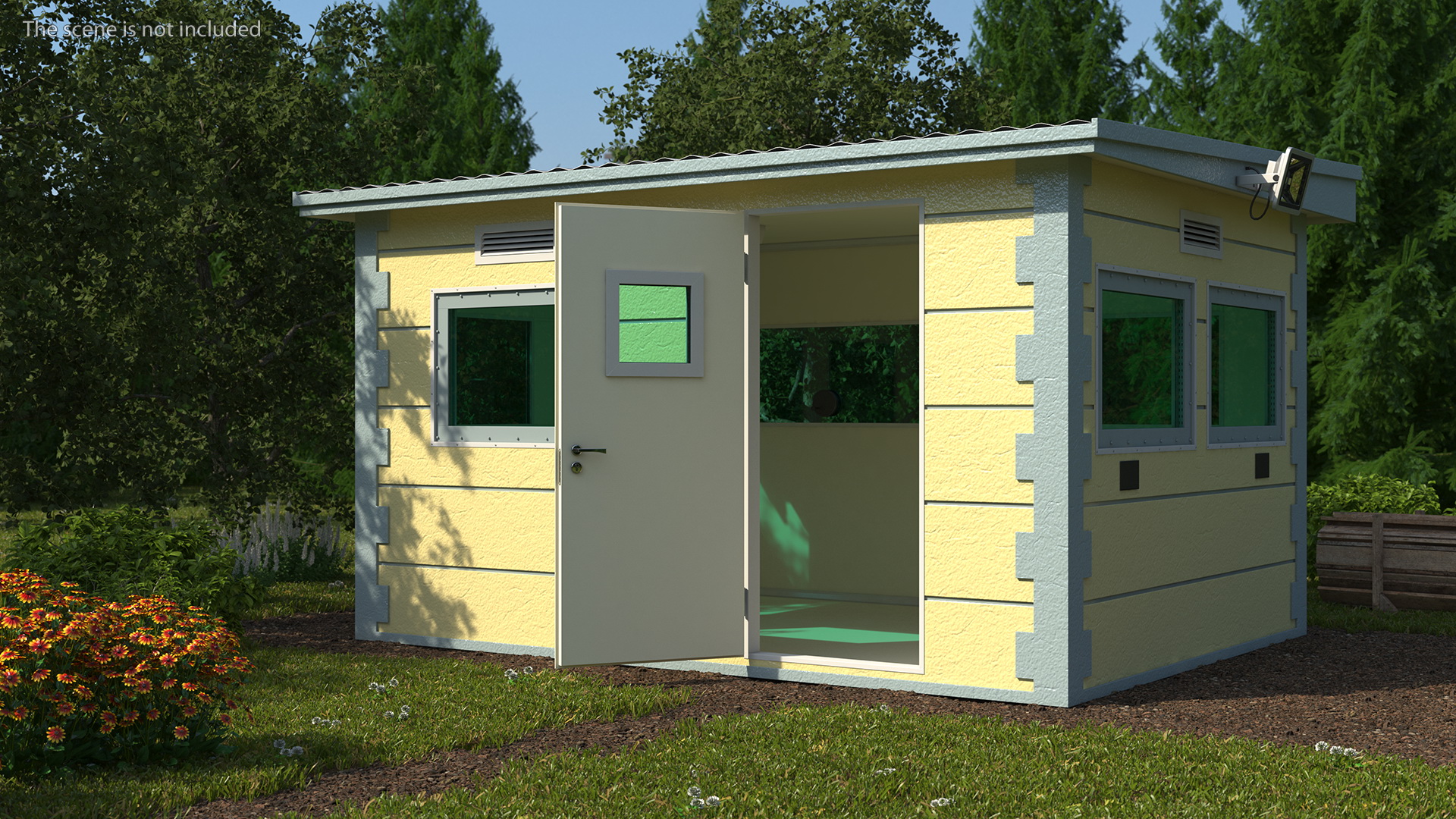 3D Outdoor Bullet Resistant Guard House