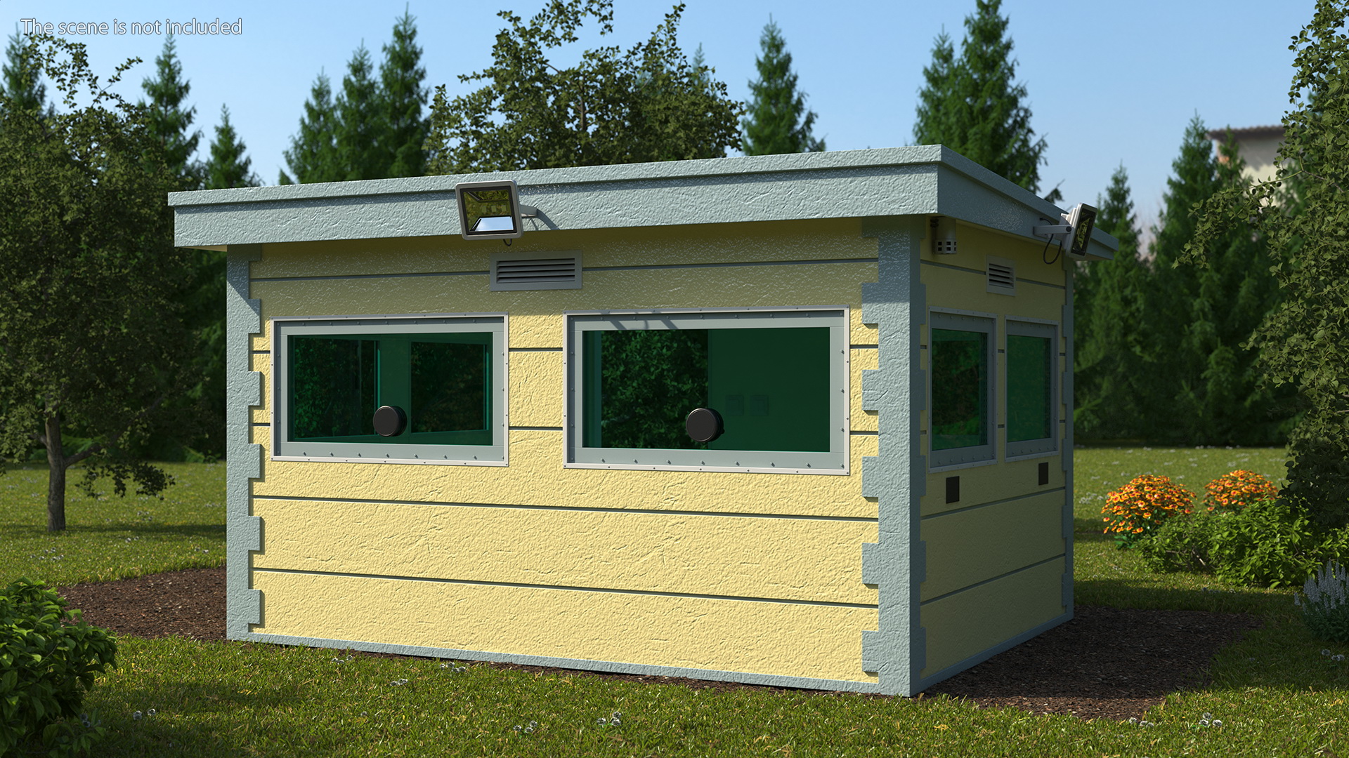 3D Outdoor Bullet Resistant Guard House