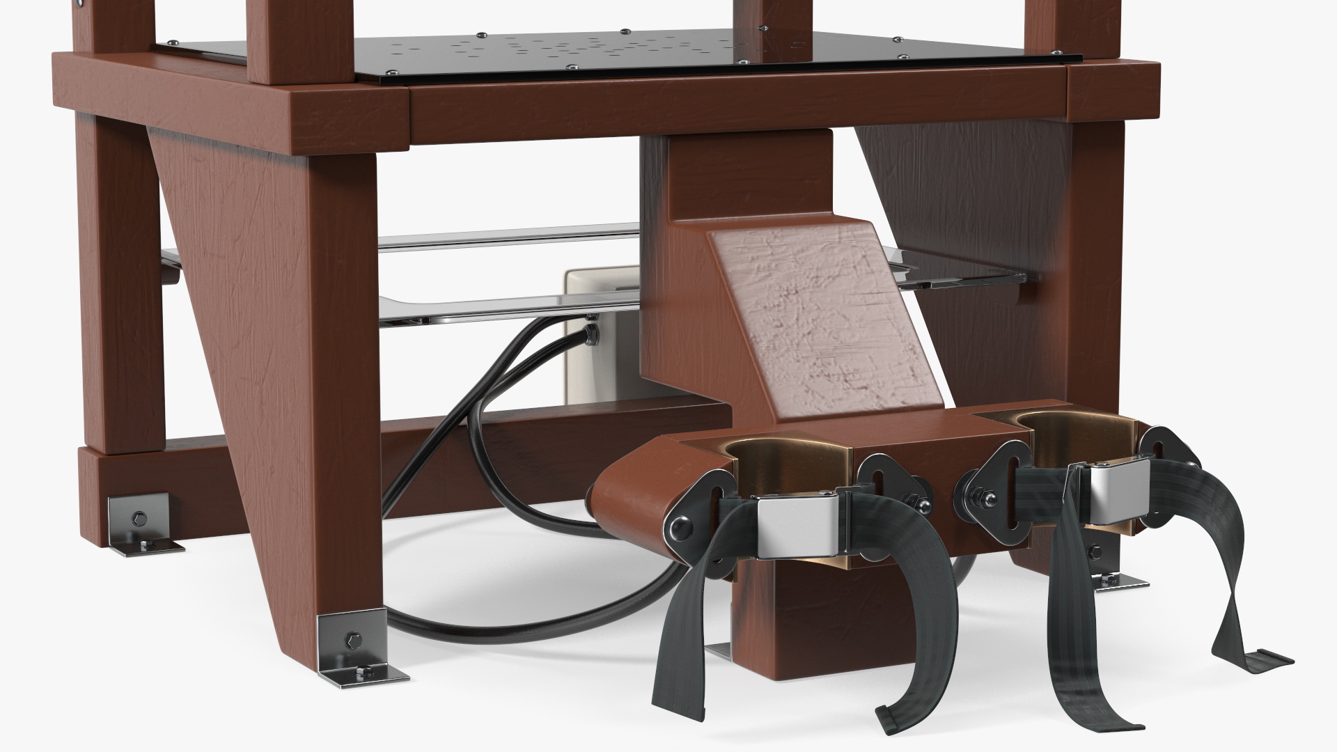 3D Electric Chair with Control Panel model