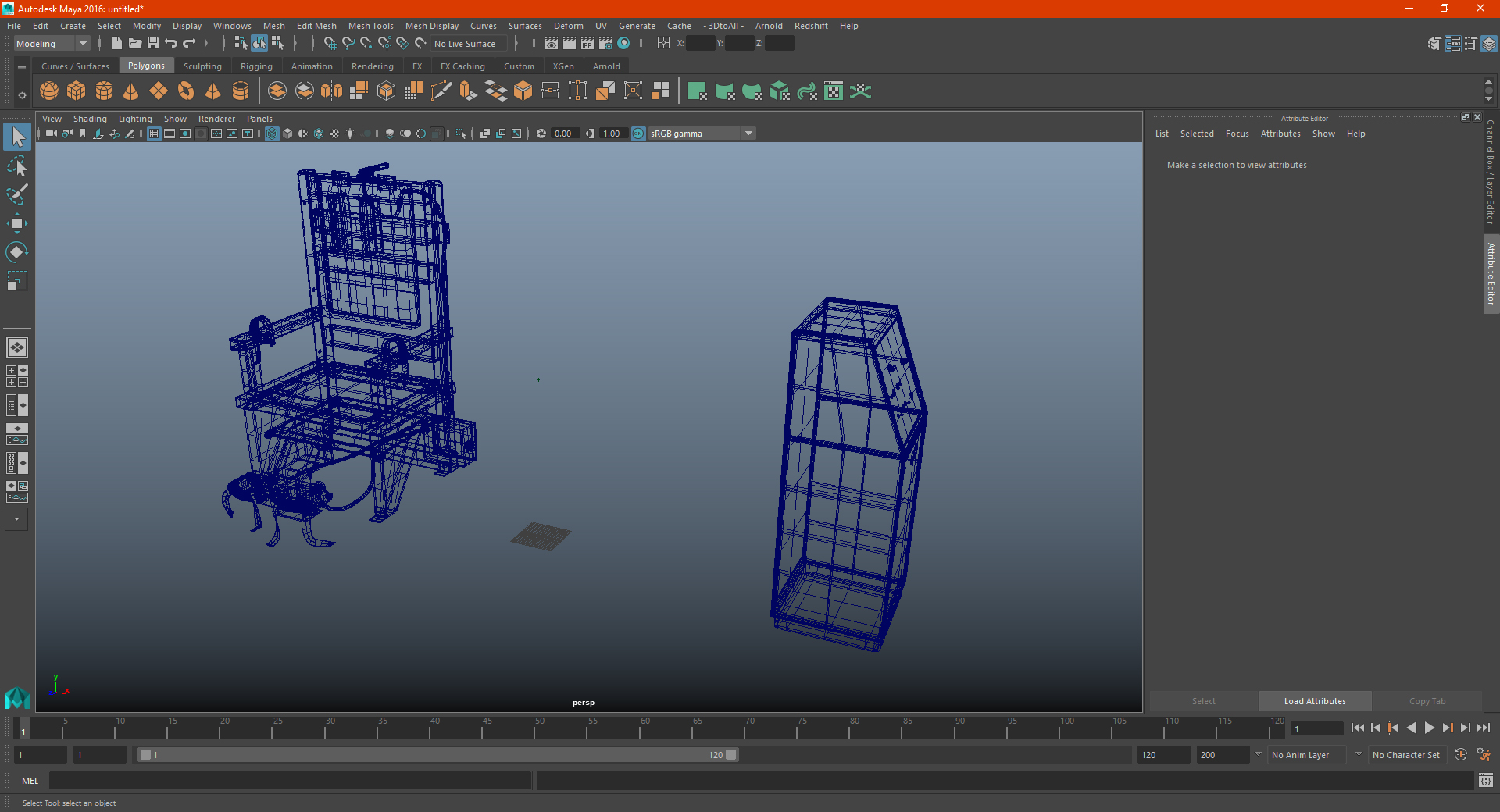 3D Electric Chair with Control Panel model