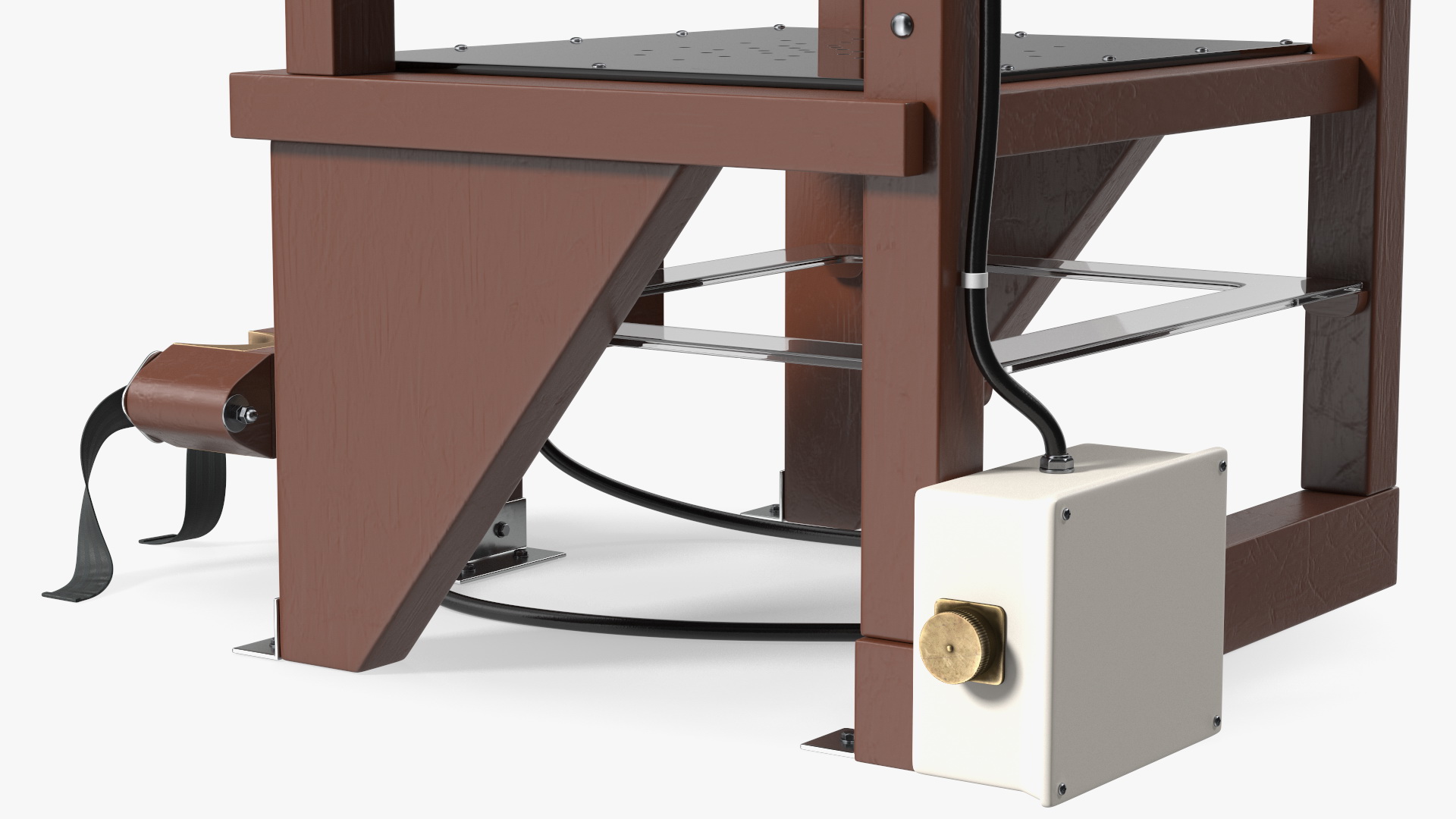 3D Electric Chair with Control Panel model