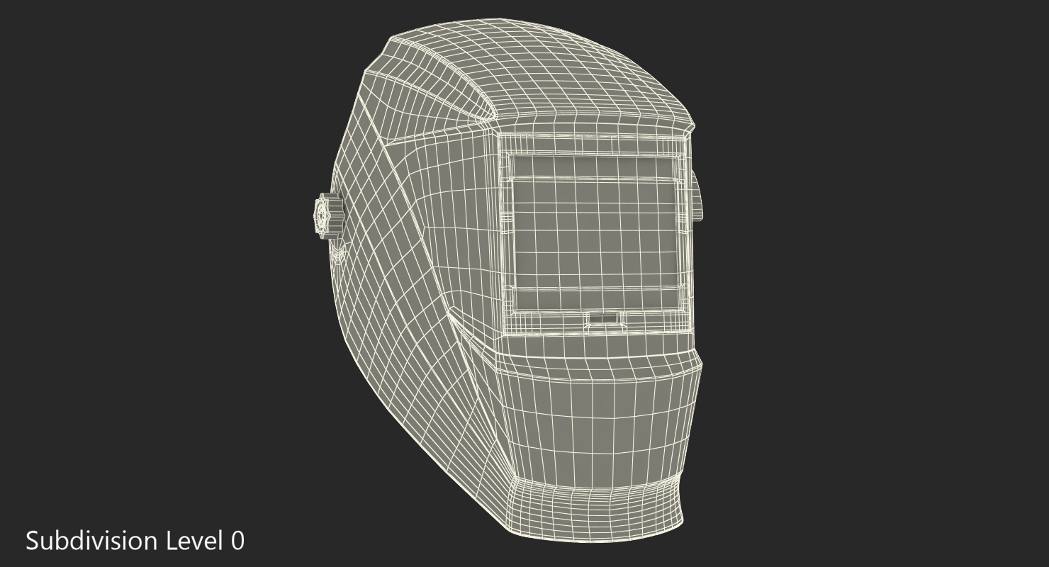 3D Welding Mask Black model
