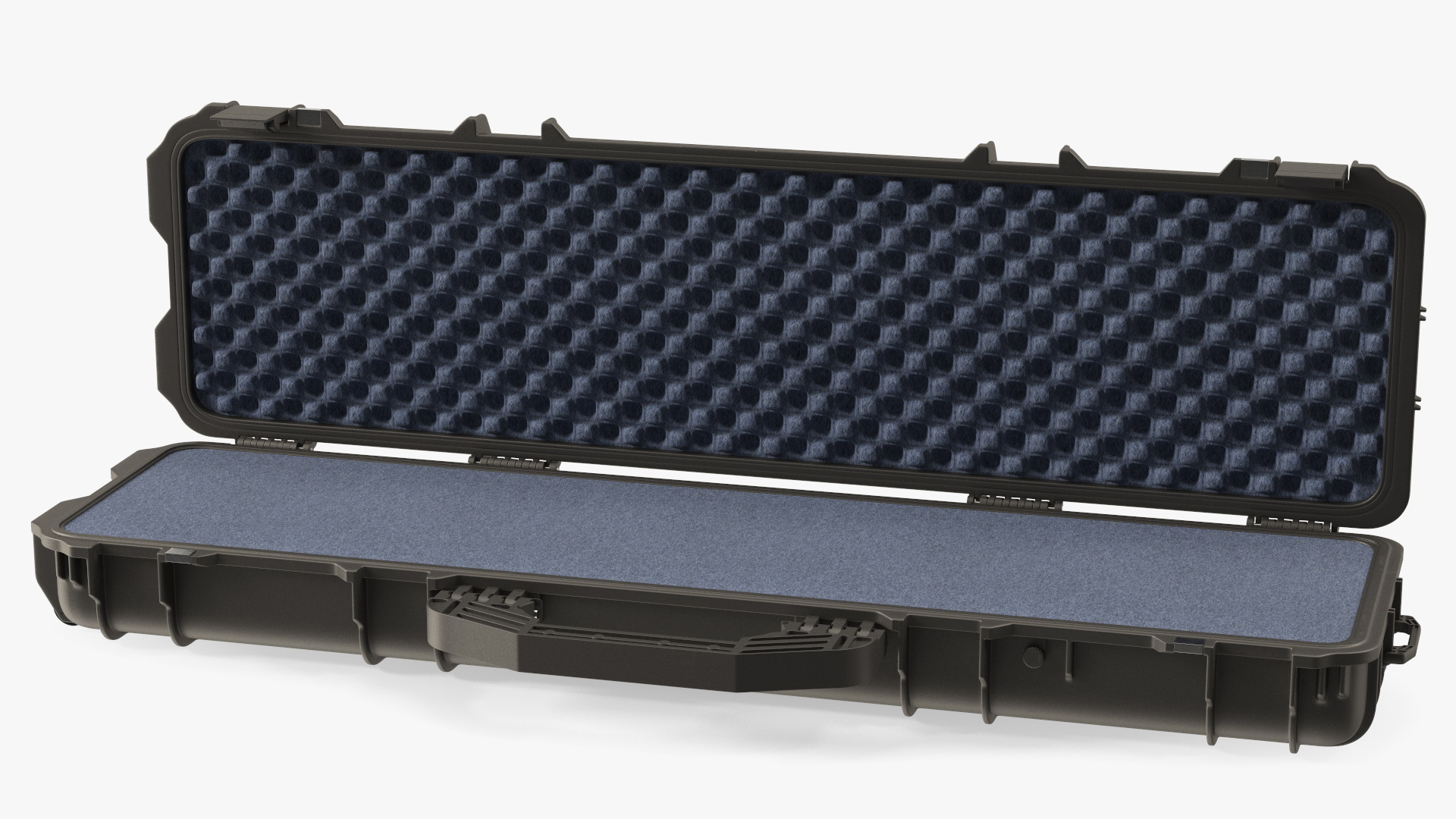 Open Waterproof Rifle Hard Case Black 3D