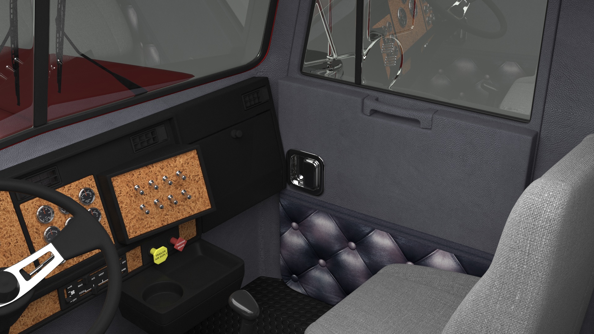 3D Commercial Dump Trailer model