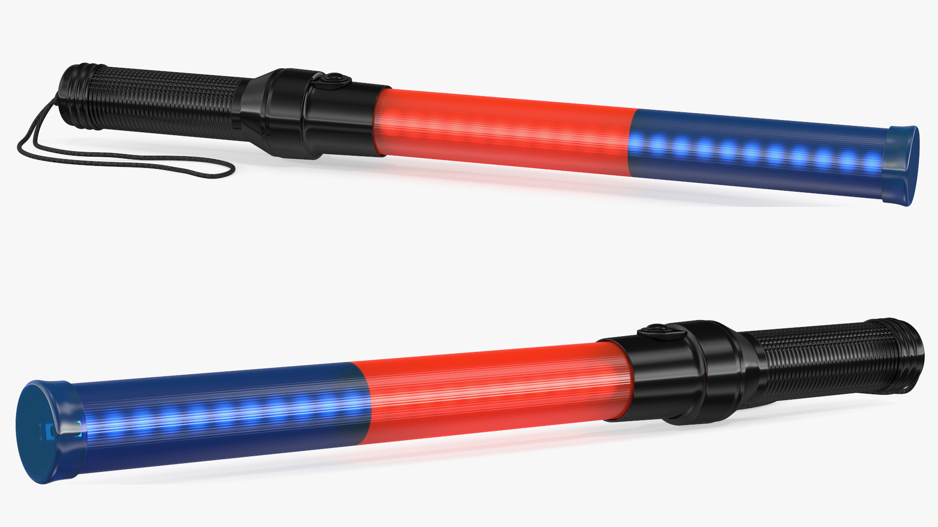 Traffic Control LED Light Wand switched On 3D