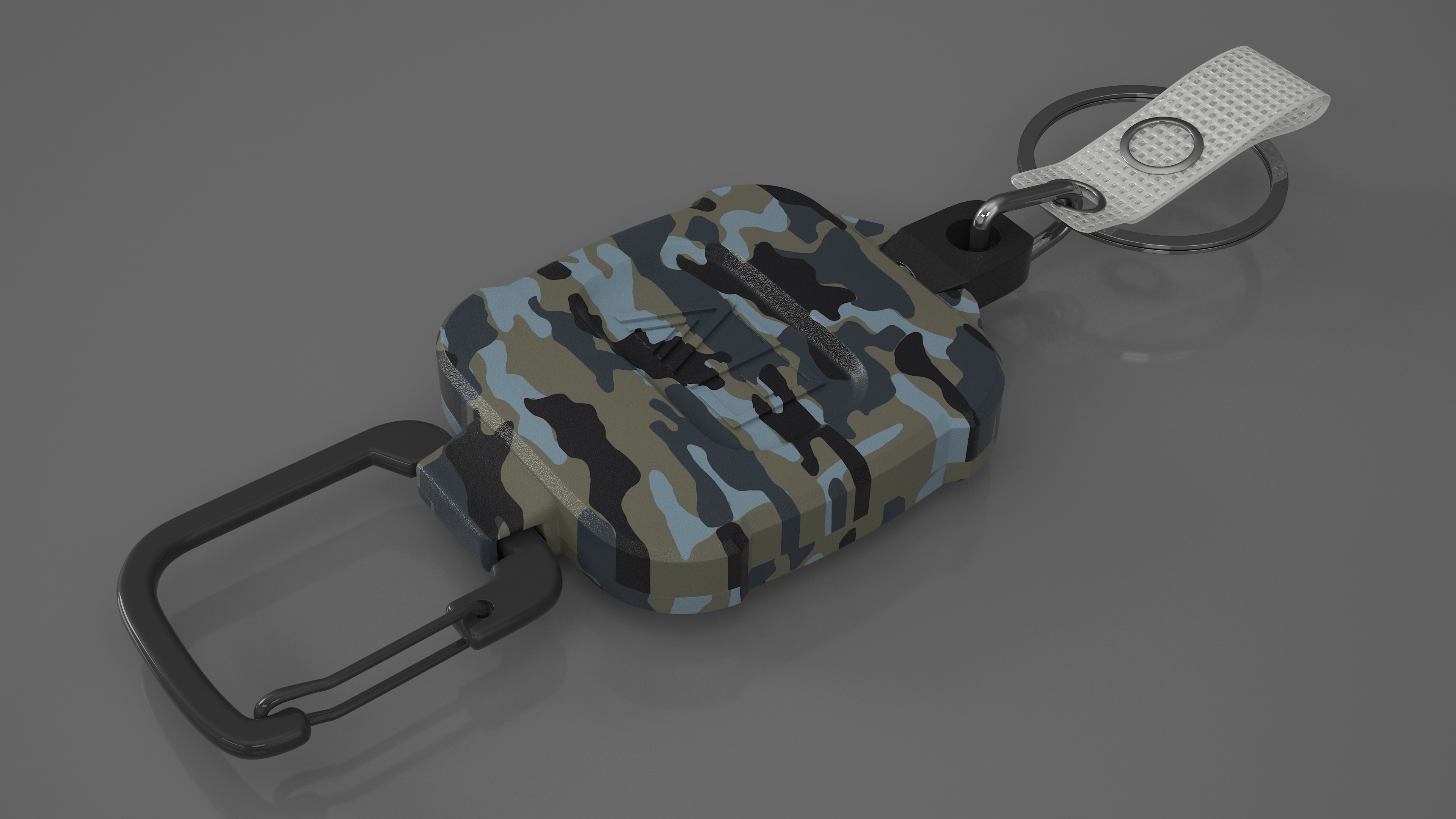 Self Retractable Key Holder Camo 3D