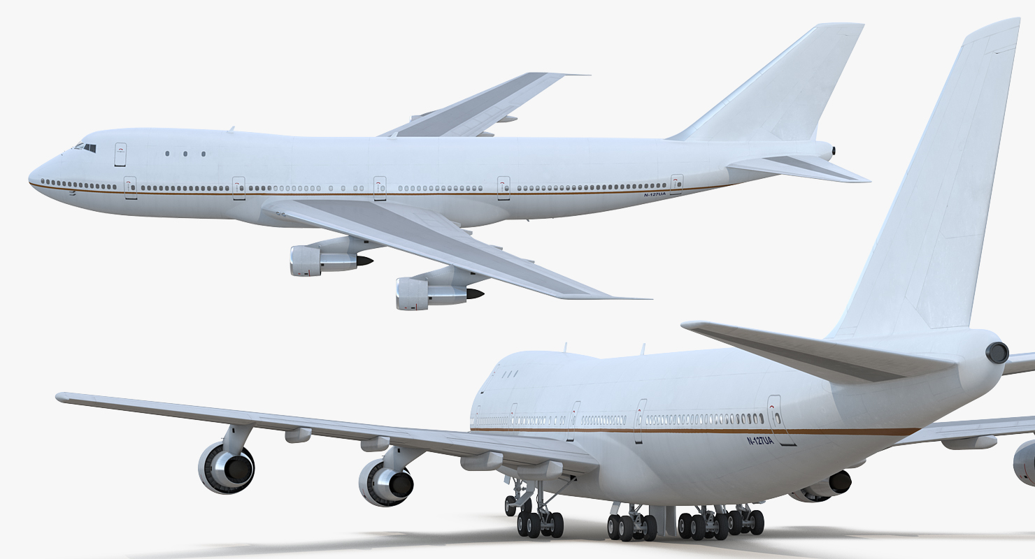 3D Boeing 747 100B Generic model