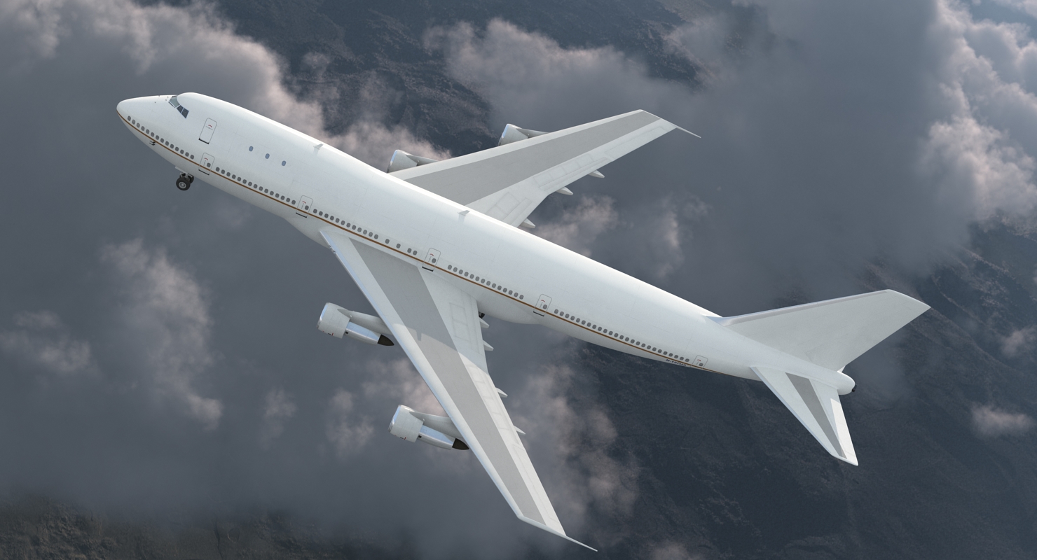 3D Boeing 747 100B Generic model