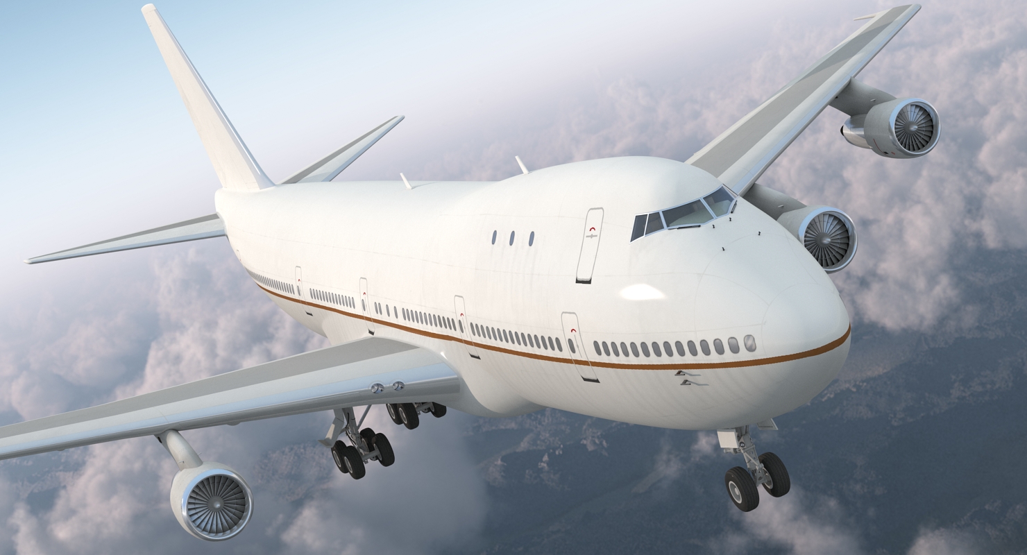 3D Boeing 747 100B Generic model