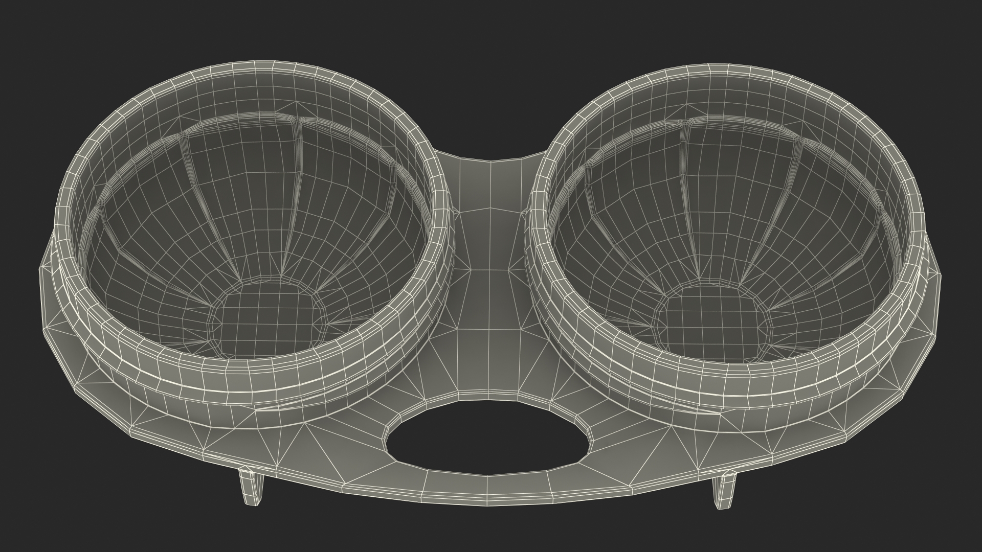 3D Contact Lens Case with Open Lid