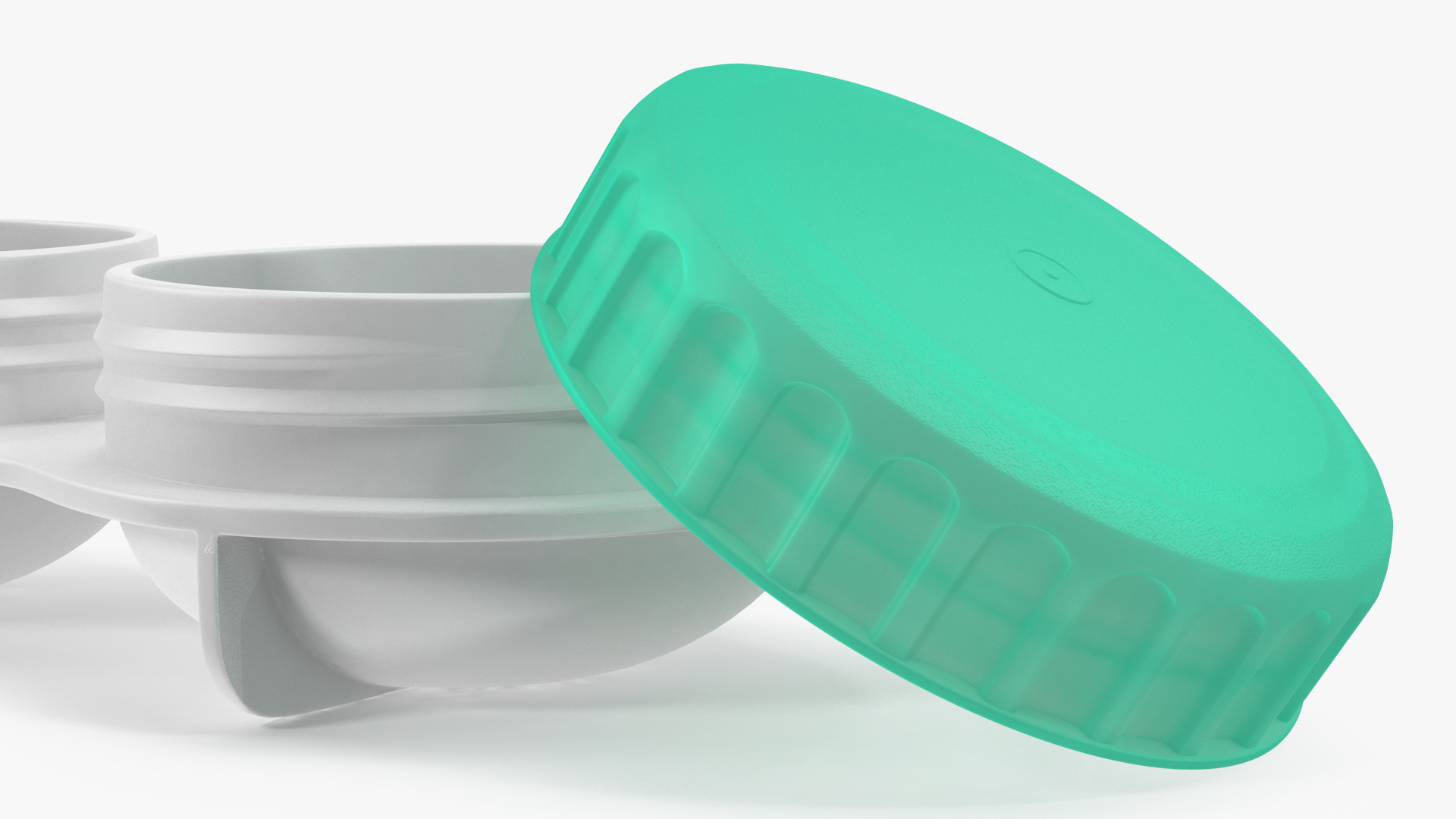 3D Contact Lens Case with Open Lid