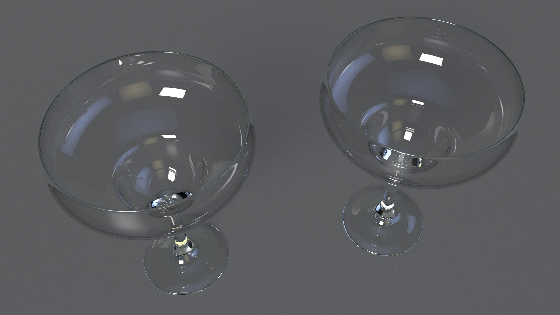 3D Margarita Glass Empty