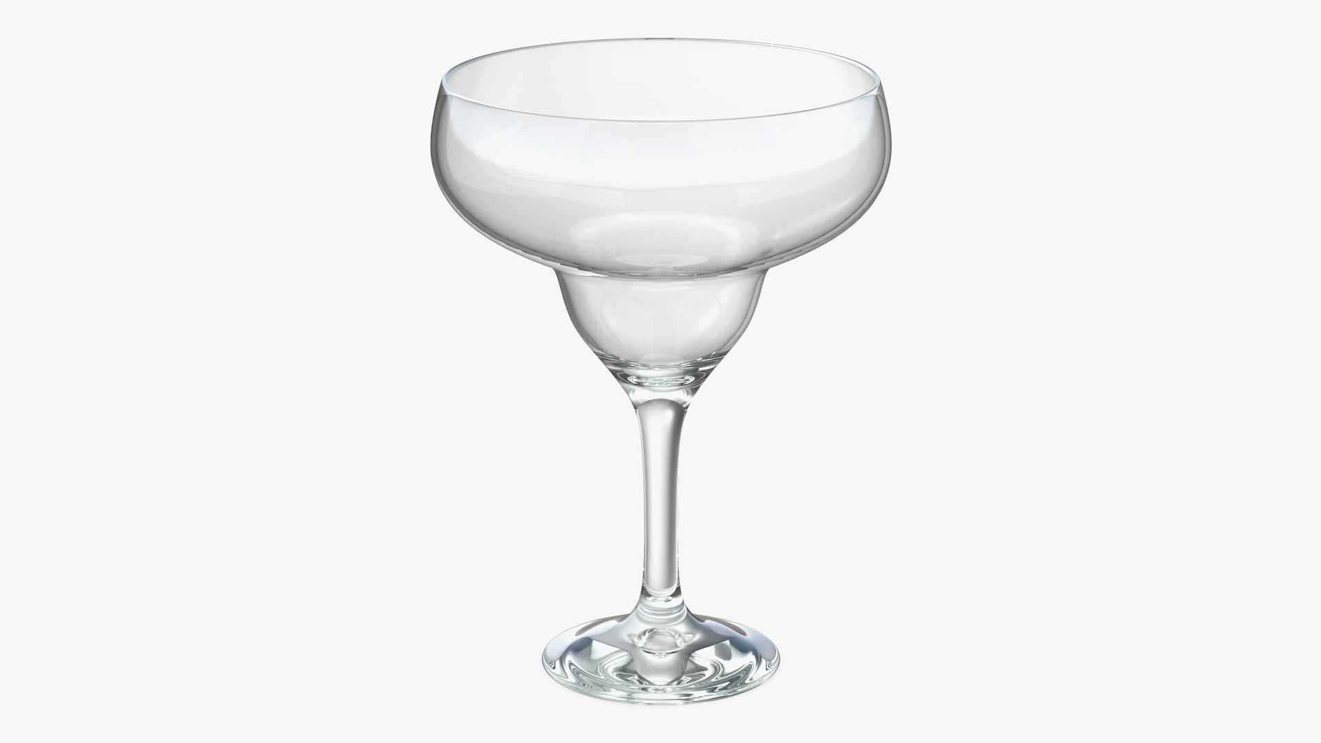 3D Margarita Glass Empty