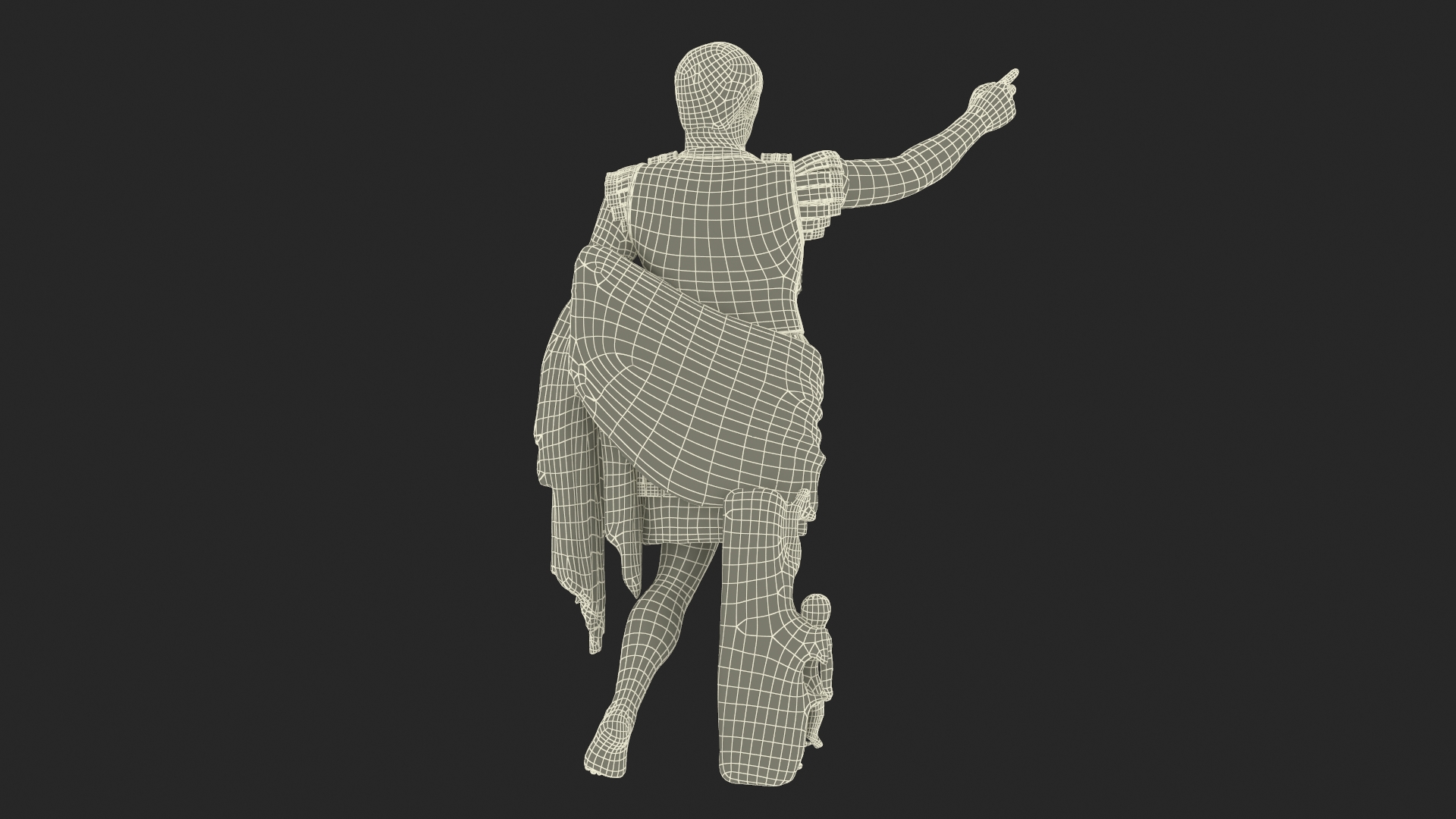 3D Caesar Augustus of Prima Porta Roman Statue for 3D Print