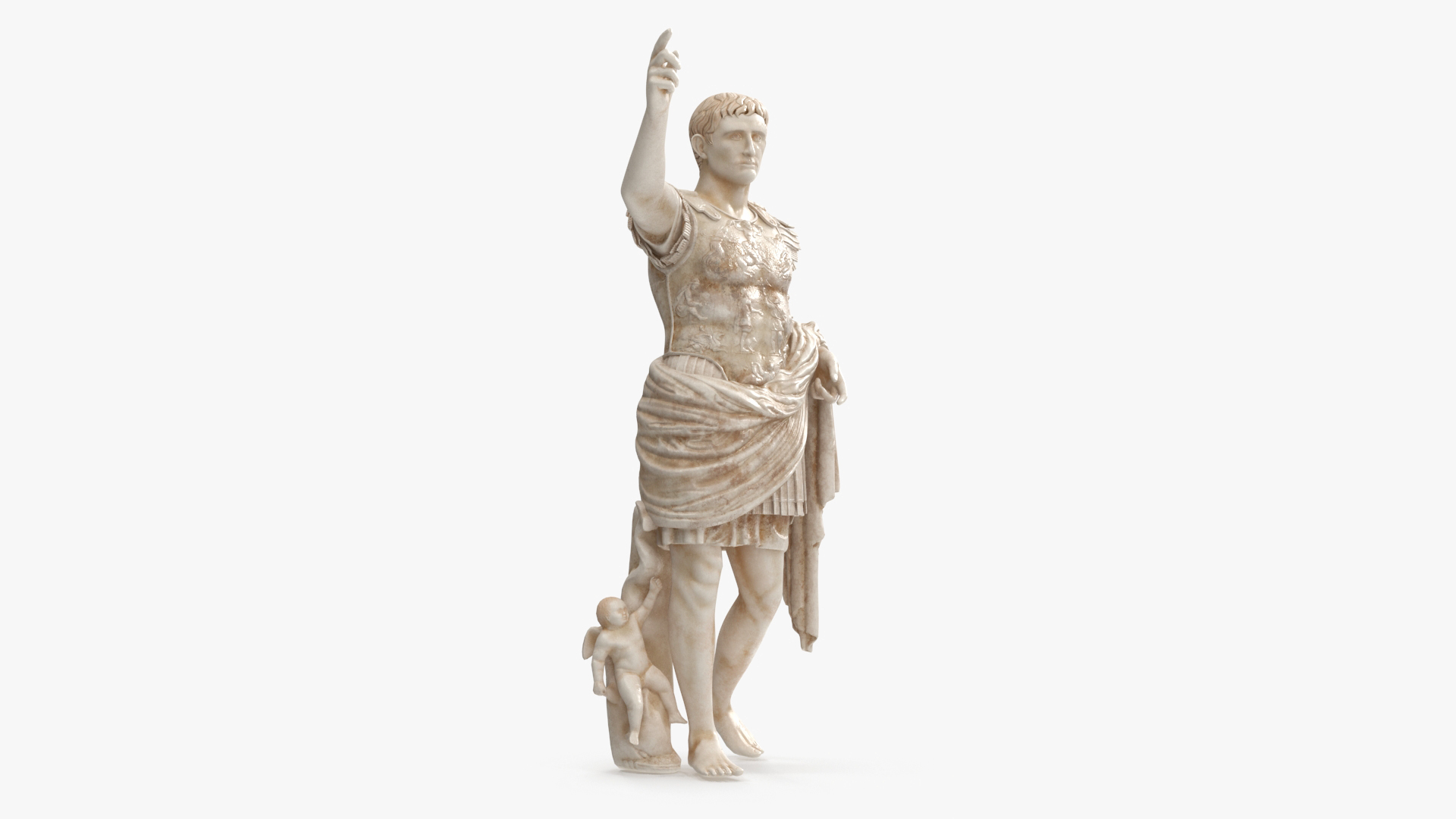 3D Caesar Augustus of Prima Porta Roman Statue for 3D Print
