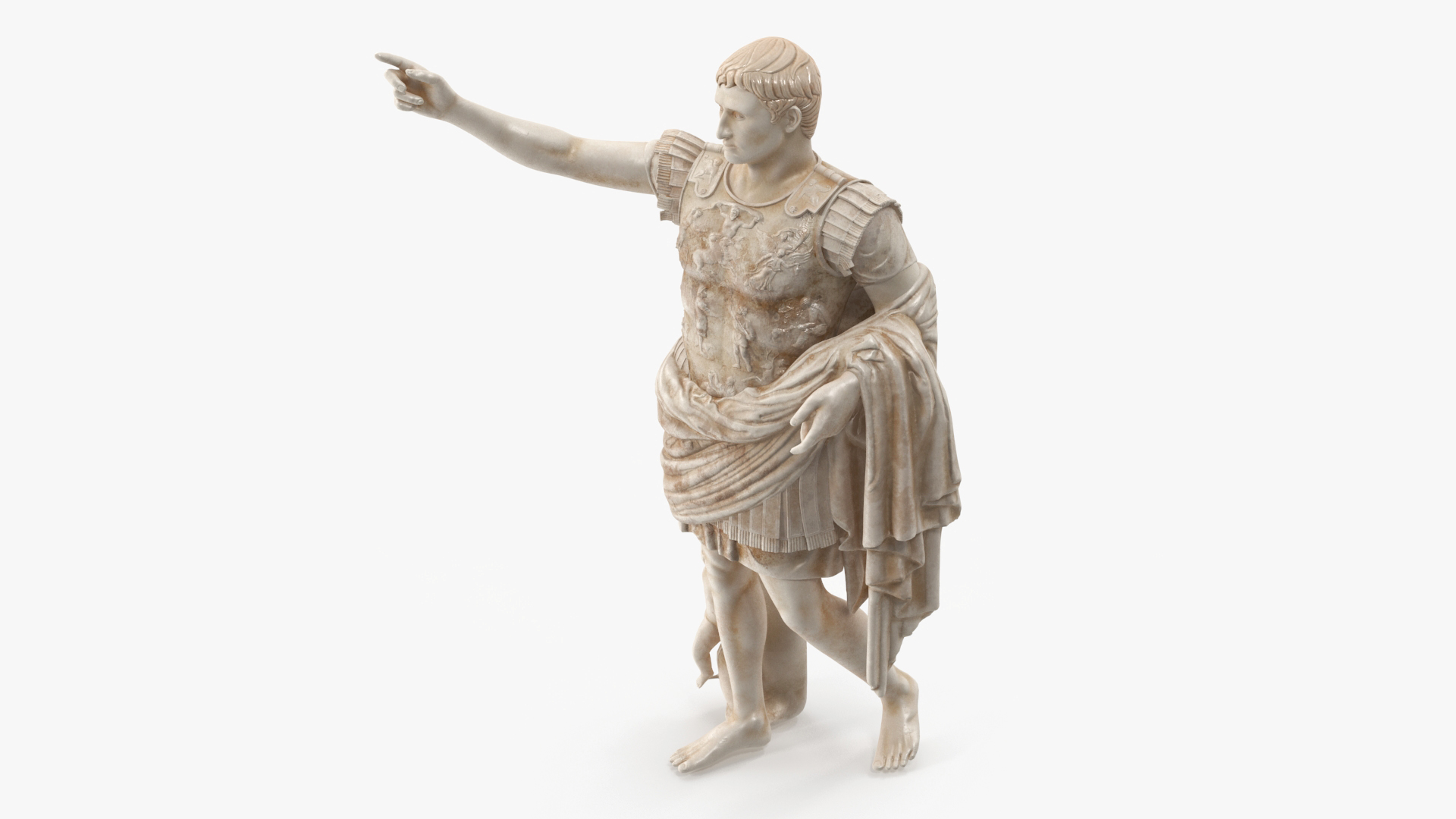 3D Caesar Augustus of Prima Porta Roman Statue for 3D Print