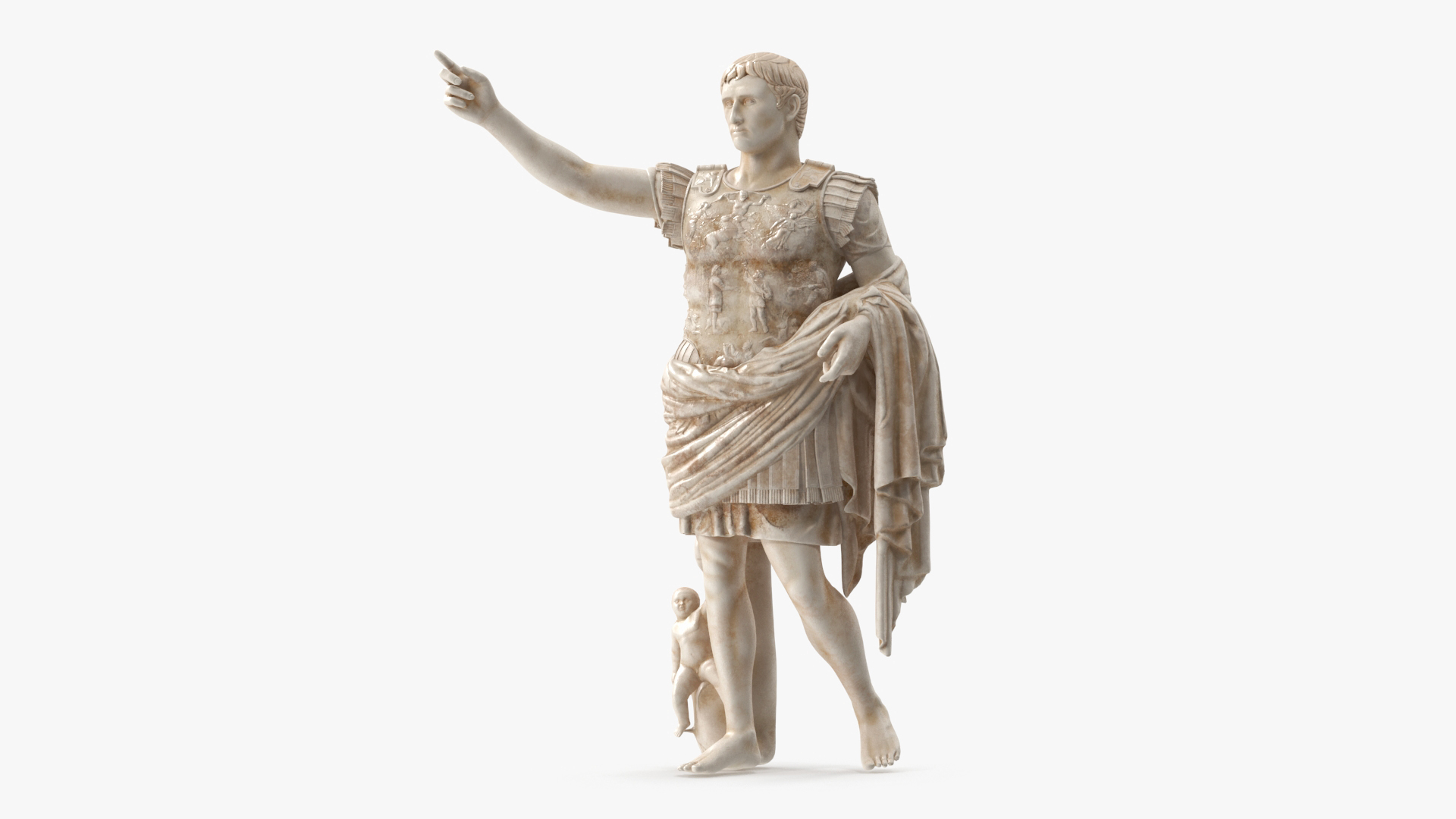 3D Caesar Augustus of Prima Porta Roman Statue for 3D Print