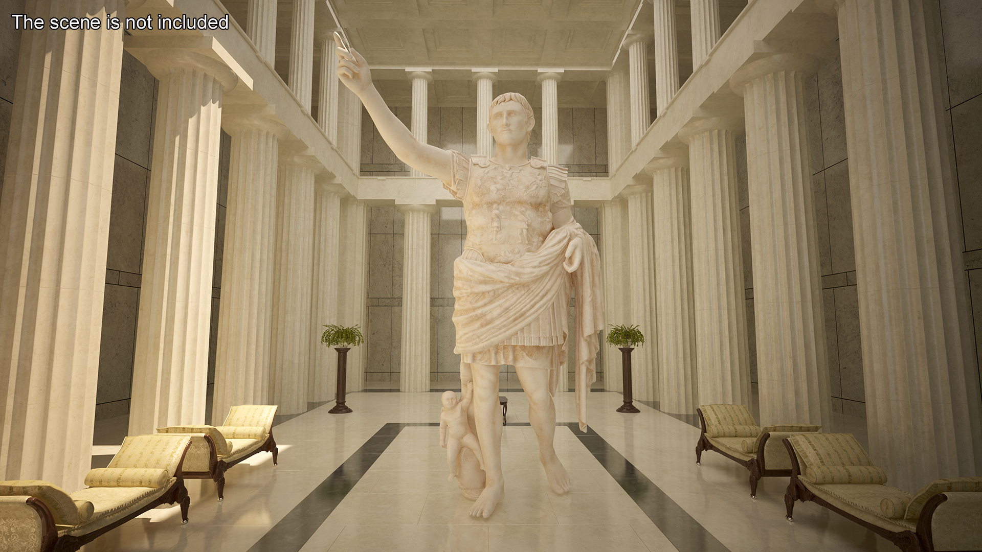 3D Caesar Augustus of Prima Porta Roman Statue for 3D Print