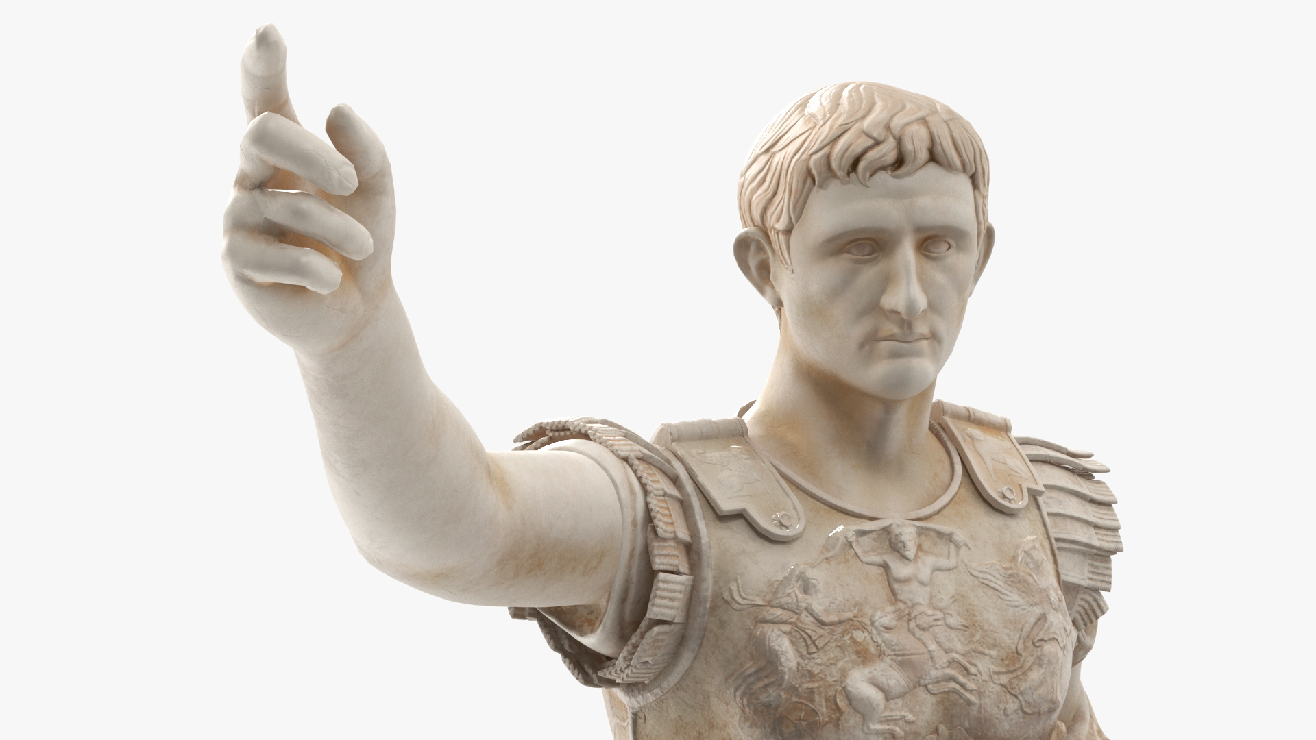 3D Caesar Augustus of Prima Porta Roman Statue for 3D Print