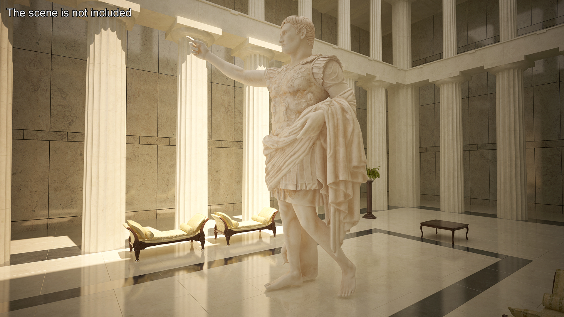 3D Caesar Augustus of Prima Porta Roman Statue for 3D Print