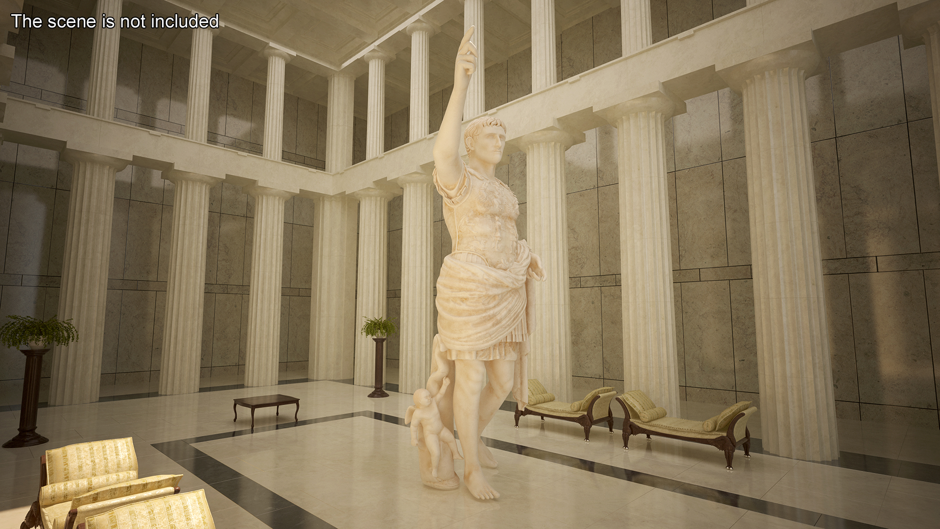 3D Caesar Augustus of Prima Porta Roman Statue for 3D Print