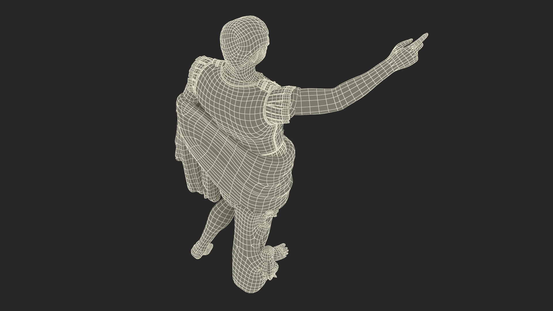 3D Caesar Augustus of Prima Porta Roman Statue for 3D Print