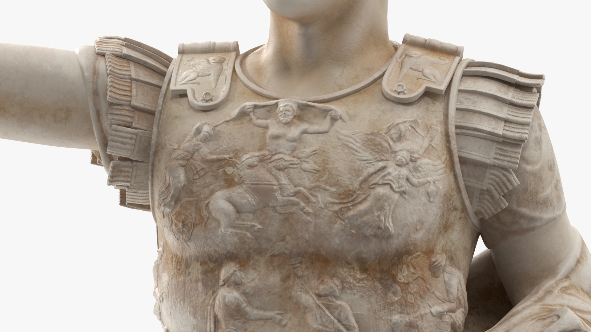 3D Caesar Augustus of Prima Porta Roman Statue for 3D Print