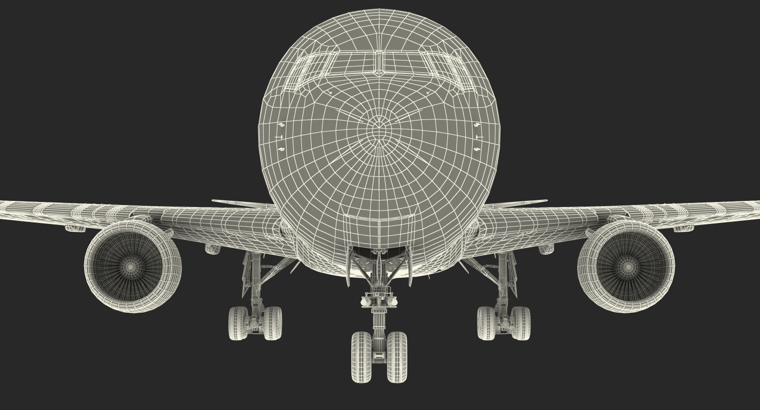 3D Boeing 767 400ER Generic Rigged