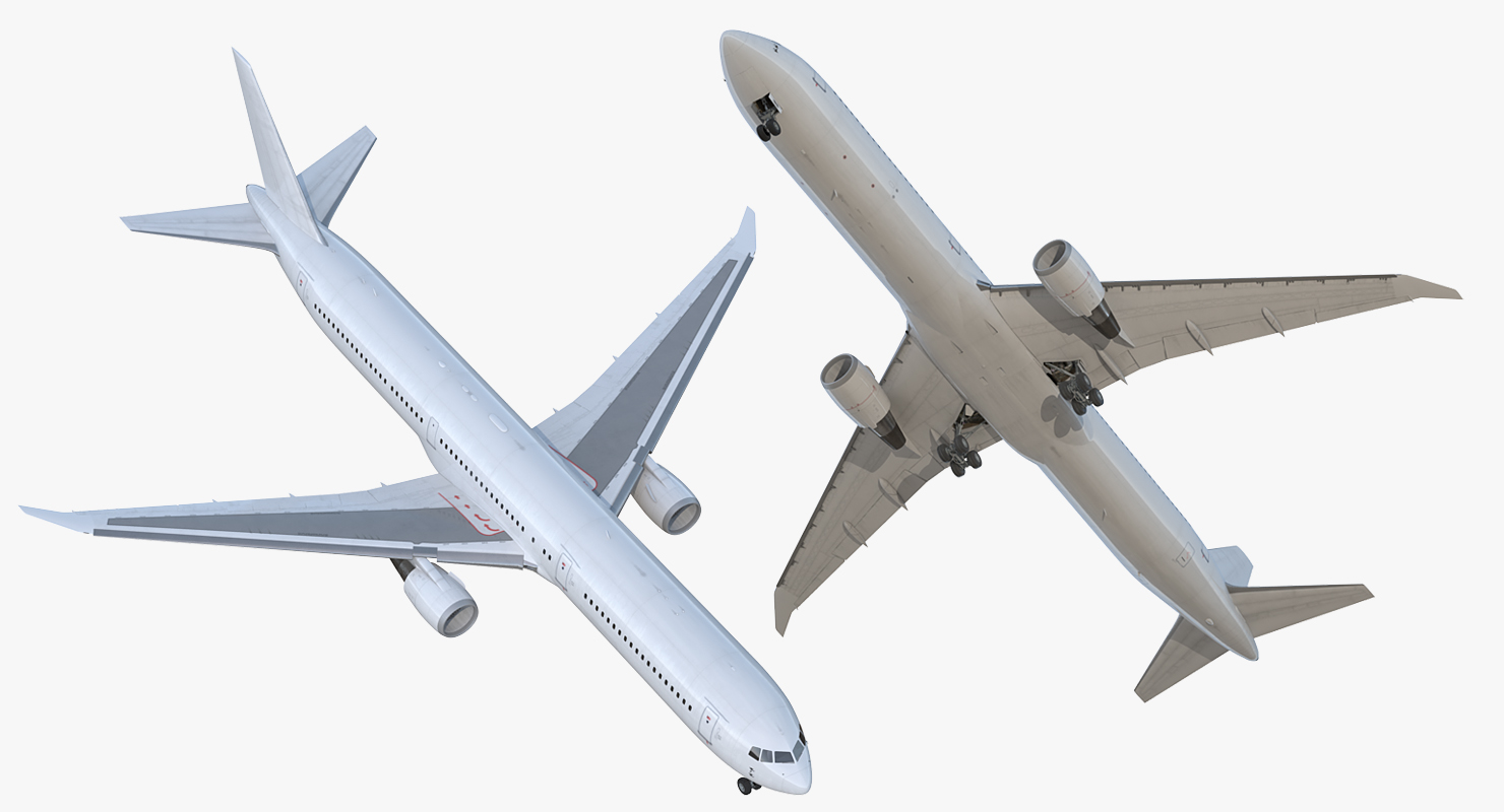 3D Boeing 767 400ER Generic Rigged
