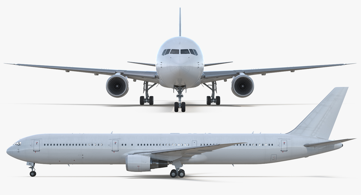 3D Boeing 767 400ER Generic Rigged