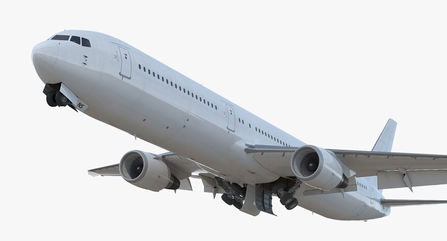 3D Boeing 767 400ER Generic Rigged