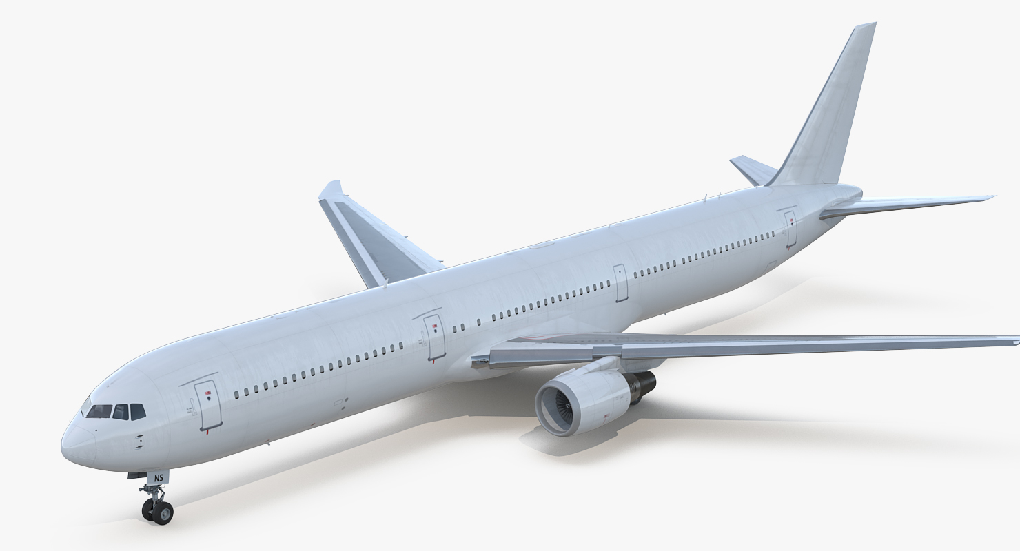 3D Boeing 767 400ER Generic Rigged