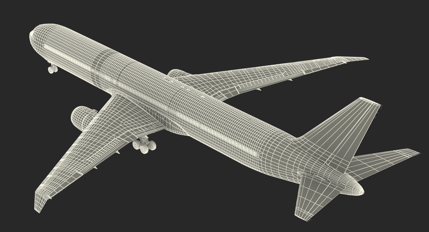 3D Boeing 767 400ER Generic Rigged