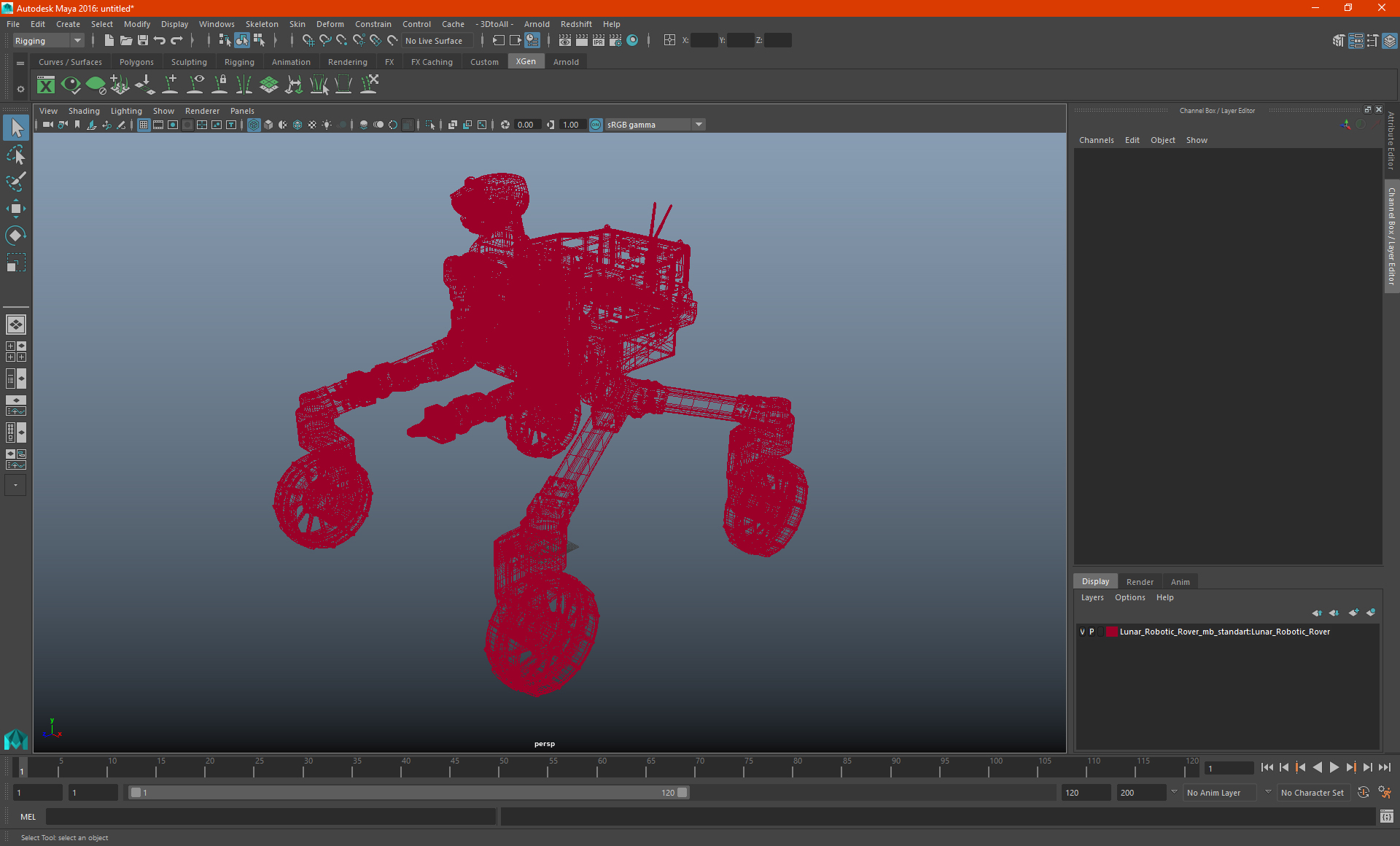 Lunar Robotic Rover 3D model