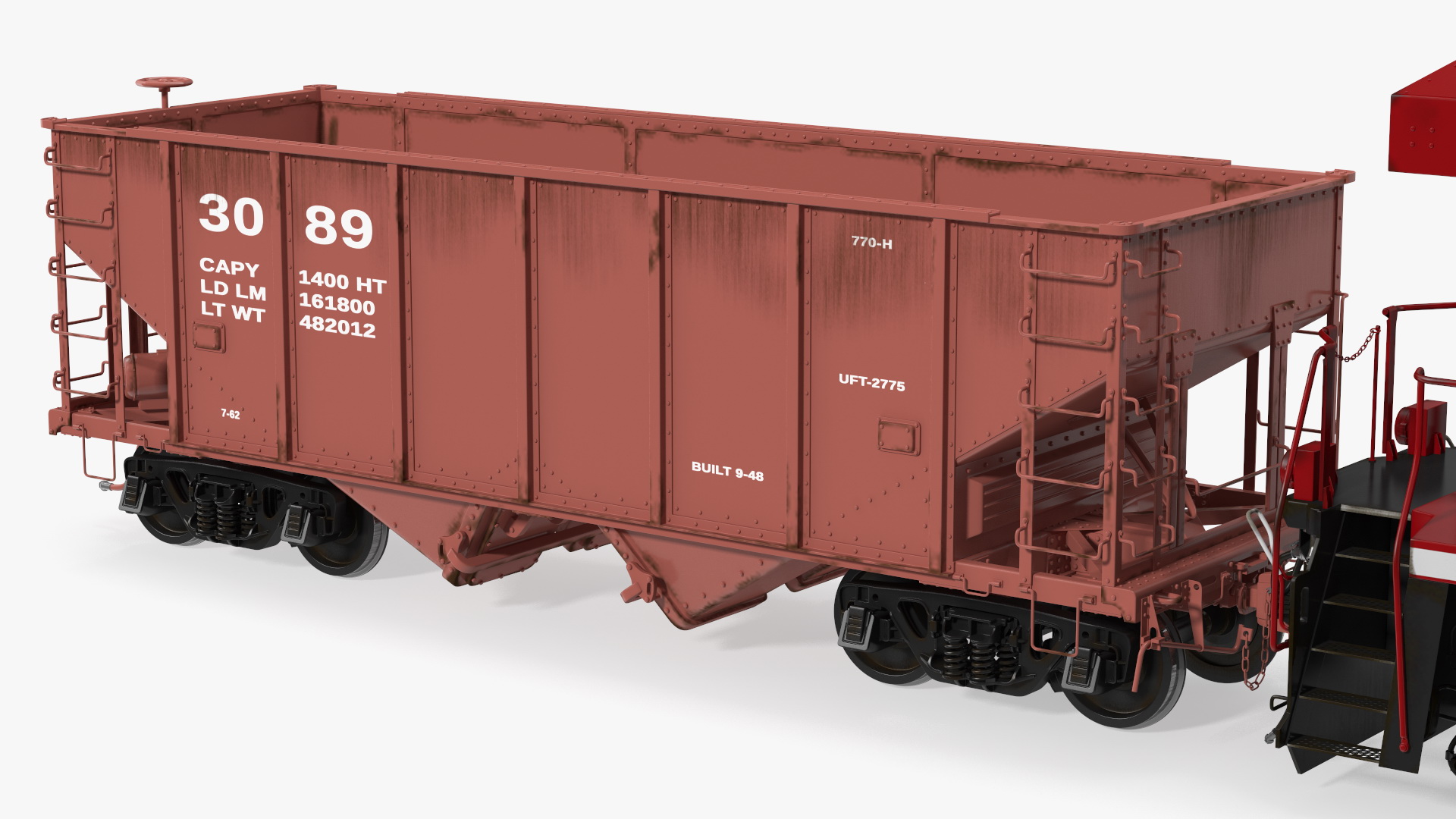 3D Locomotive Canadian Pacific with Hopper Car Generic
