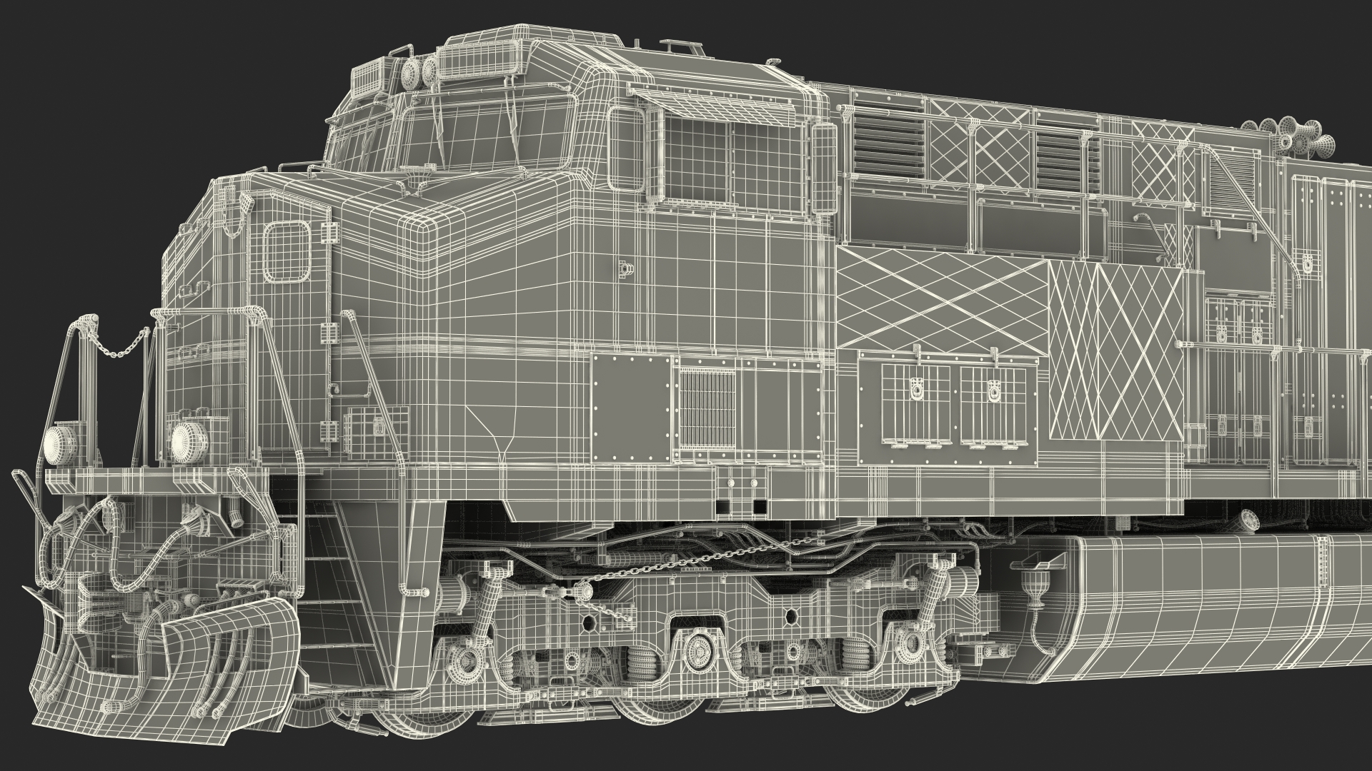 3D Locomotive Canadian Pacific with Hopper Car Generic