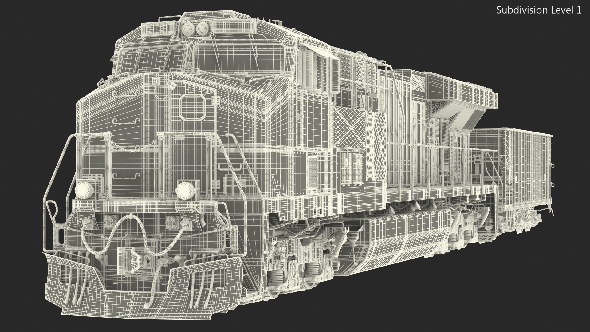 3D Locomotive Canadian Pacific with Hopper Car Generic