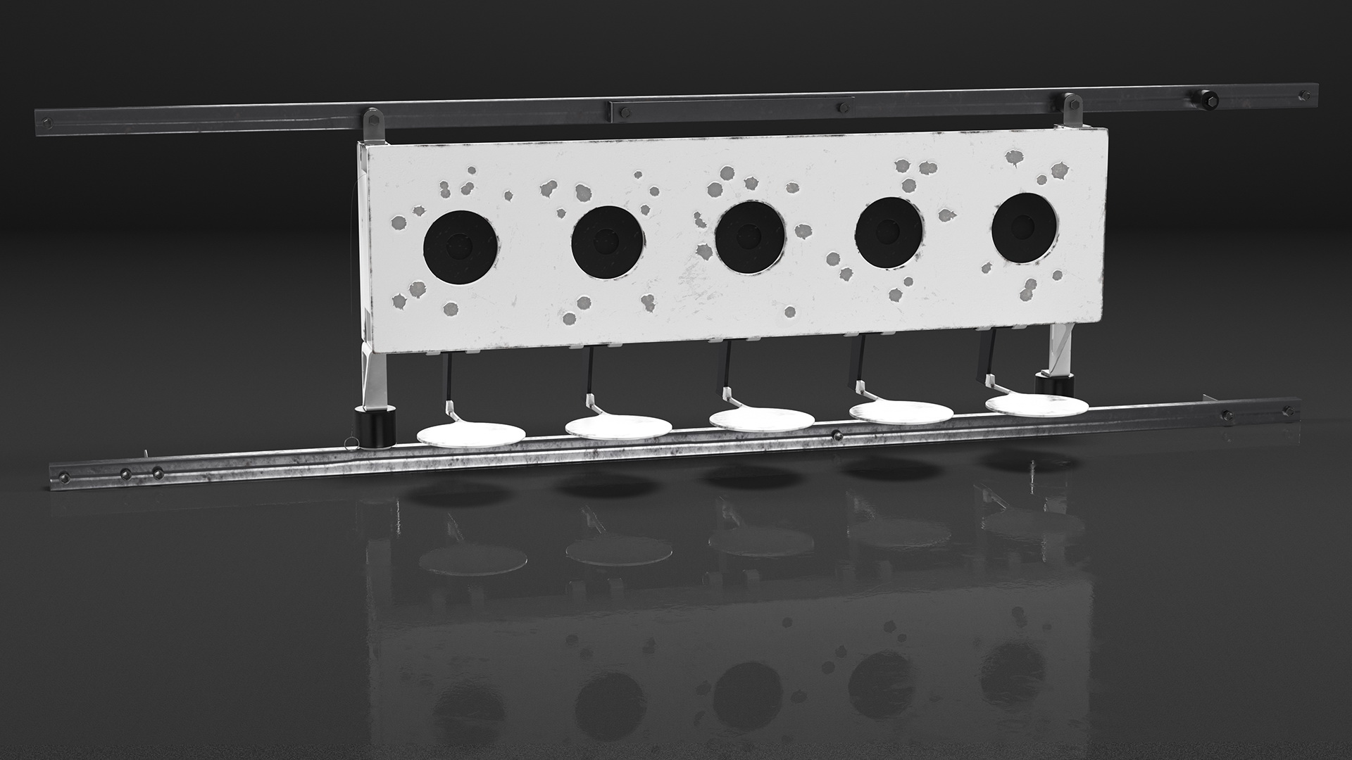3D model Biathlon Knockdown Target