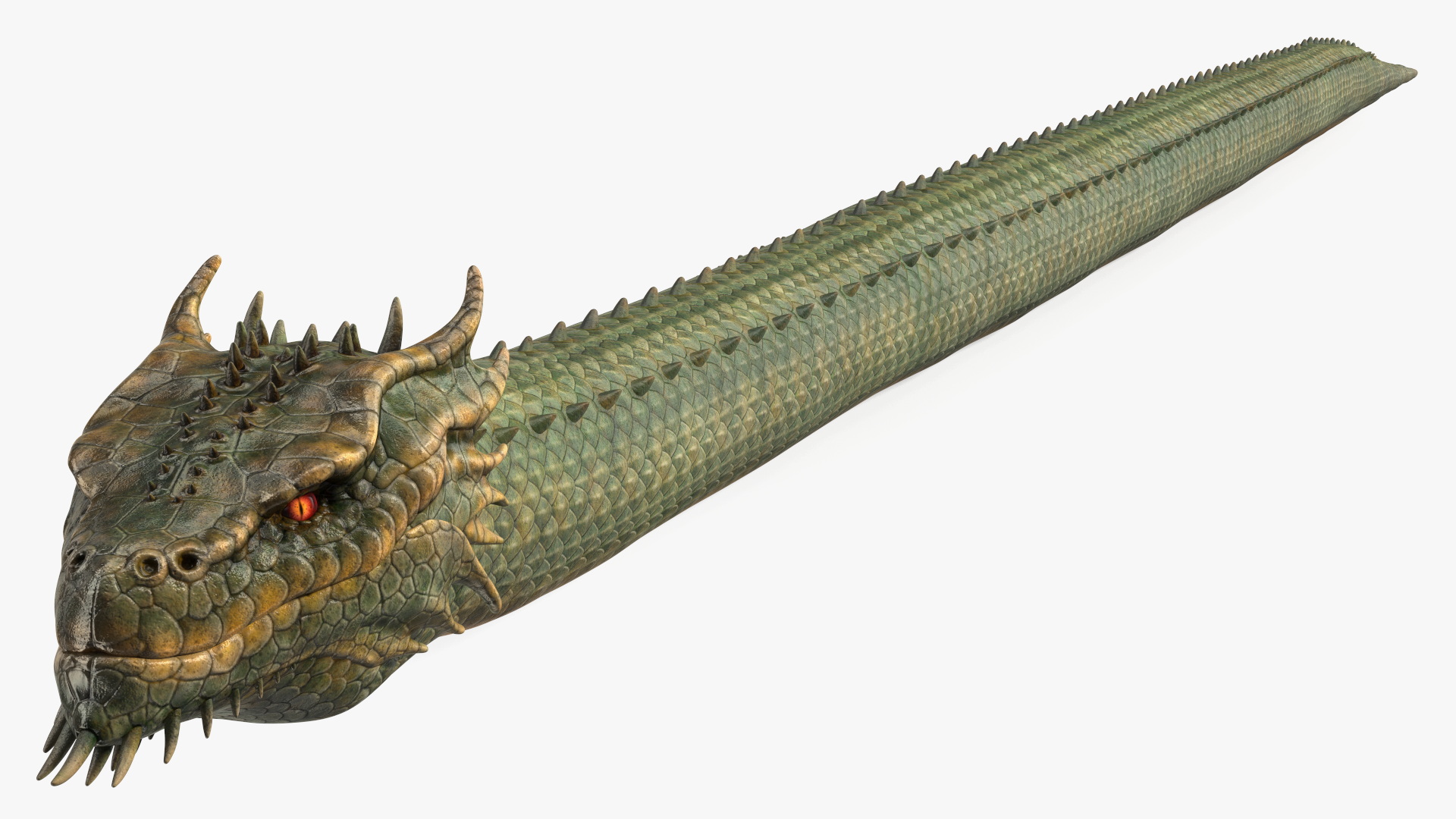 3D Mythical Serpentine Dragon