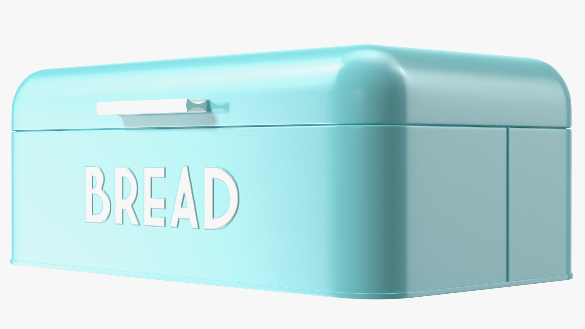 3D model Metal Bread Bin Blue